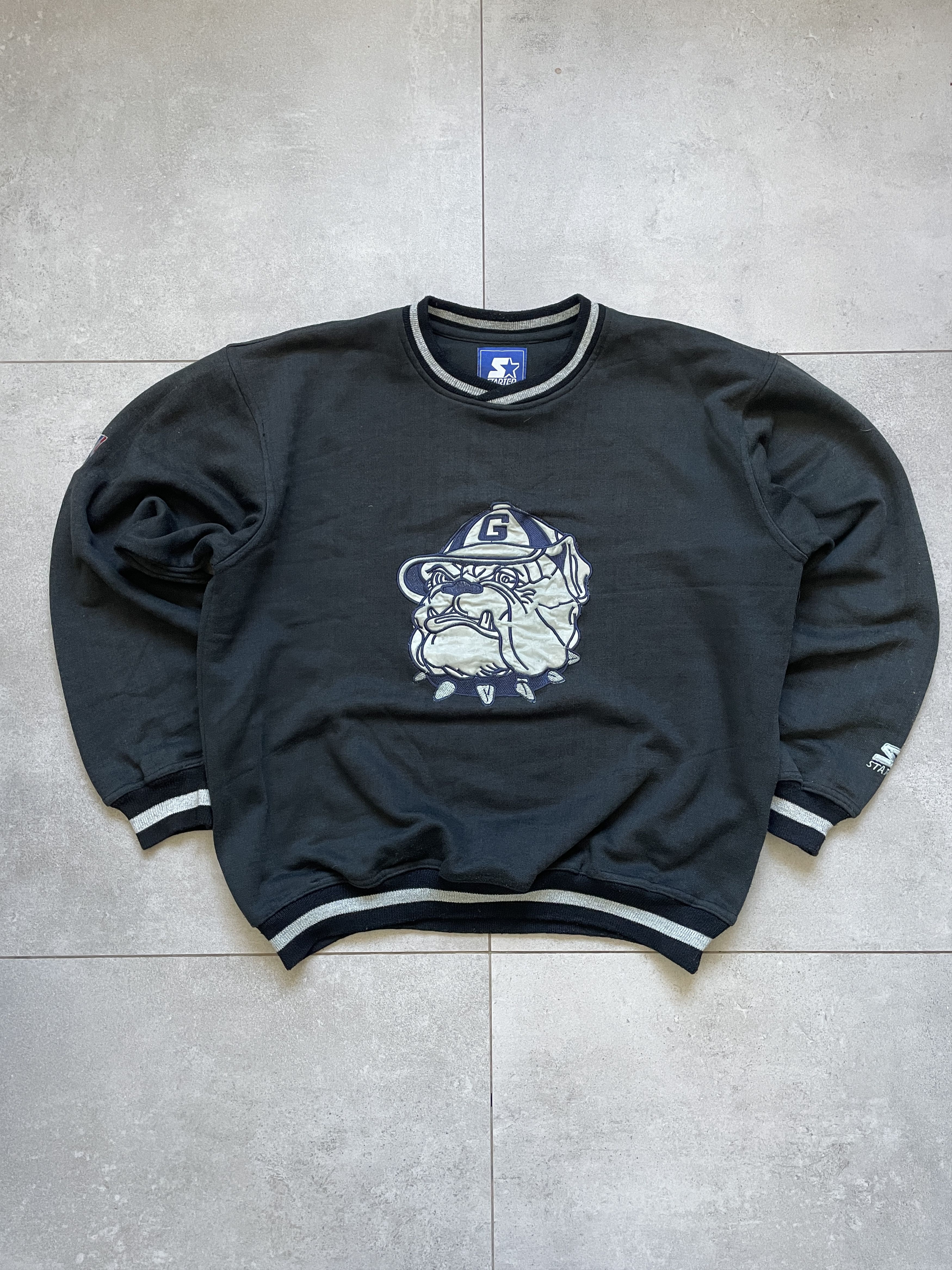 Starter VINTAGE 90S STARTER GEORGETOWN HOOYAS NBA NCAA CREWNECK Size US L / EU 52-54 / 3 - 1 Thumbnail