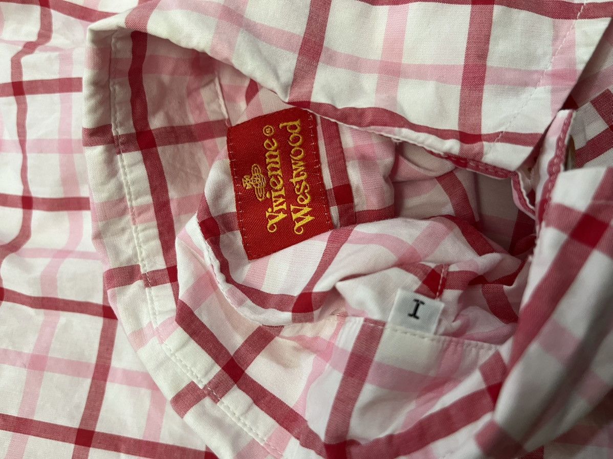 Vivienne Westwood I Vivienne westwood vintage pink checkered button up shirt Size M / US 6-8 / IT 42-44 - 9 Thumbnail
