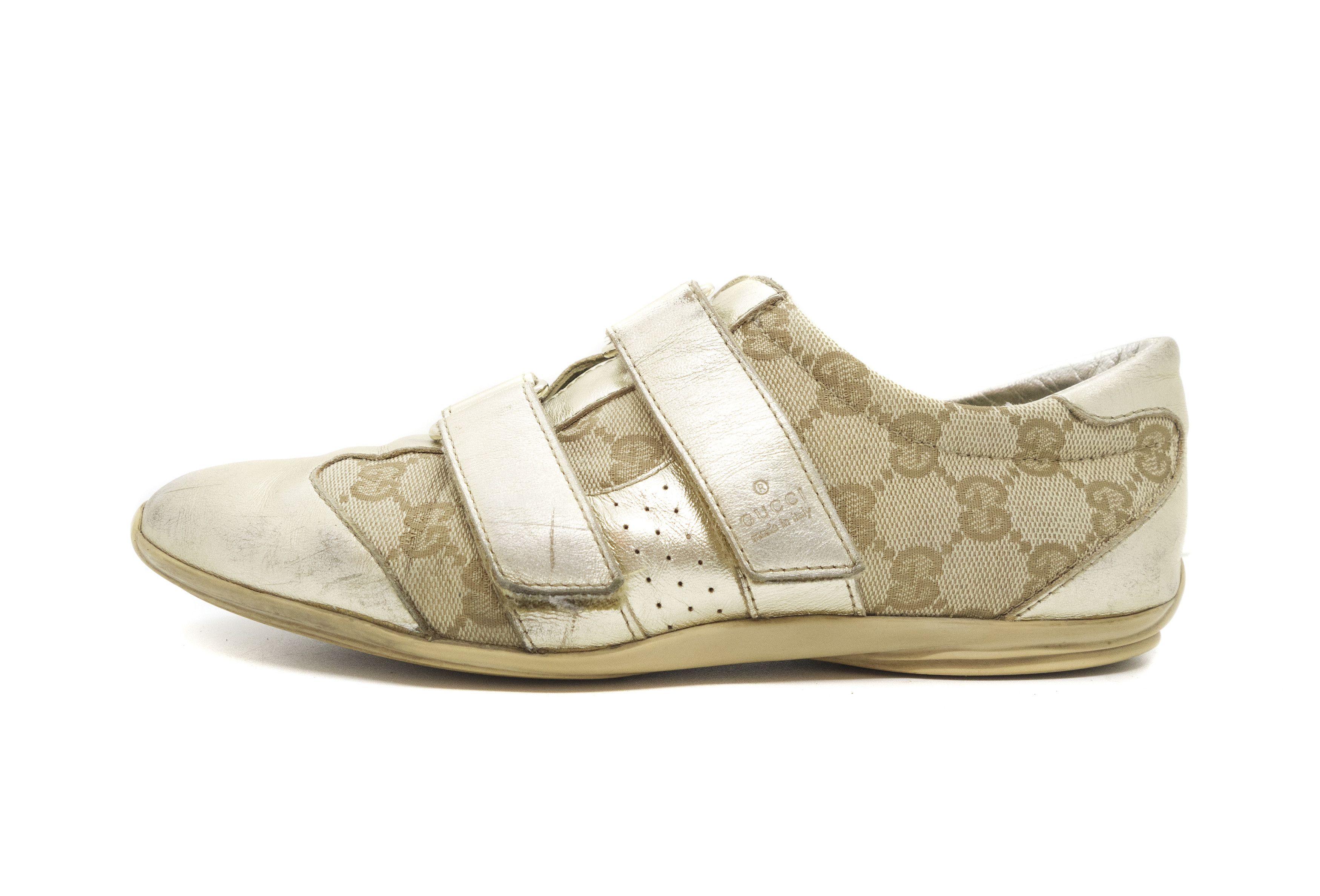 Gucci 00S Tom Ford Era GG Velcro Low Sneakers Size US 7 / IT 37 - 2 Thumbnail