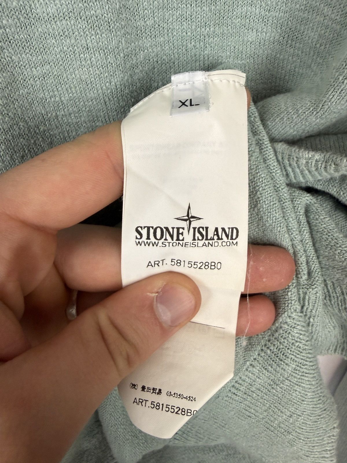 Stone Island Mint green Stone Island sweater Size US XL / EU 56 / 4 - 7 Thumbnail