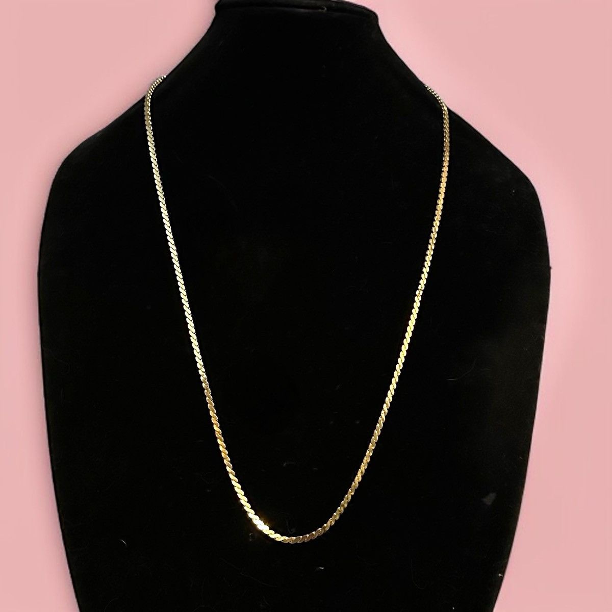 Other Long gold tone serpentine chains necklace Size ONE SIZE - 1 Thumbnail