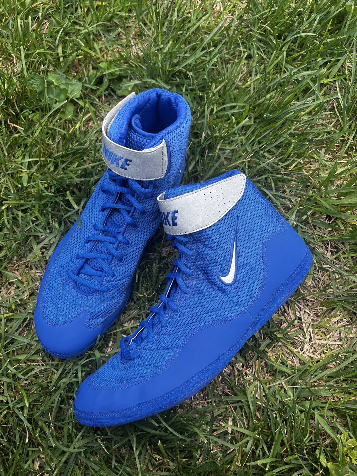 Nike NEW Nike Inflict Wrestling Shoes size 15 Mens Blue Royal Size US 15 / EU 48 - 3 Thumbnail