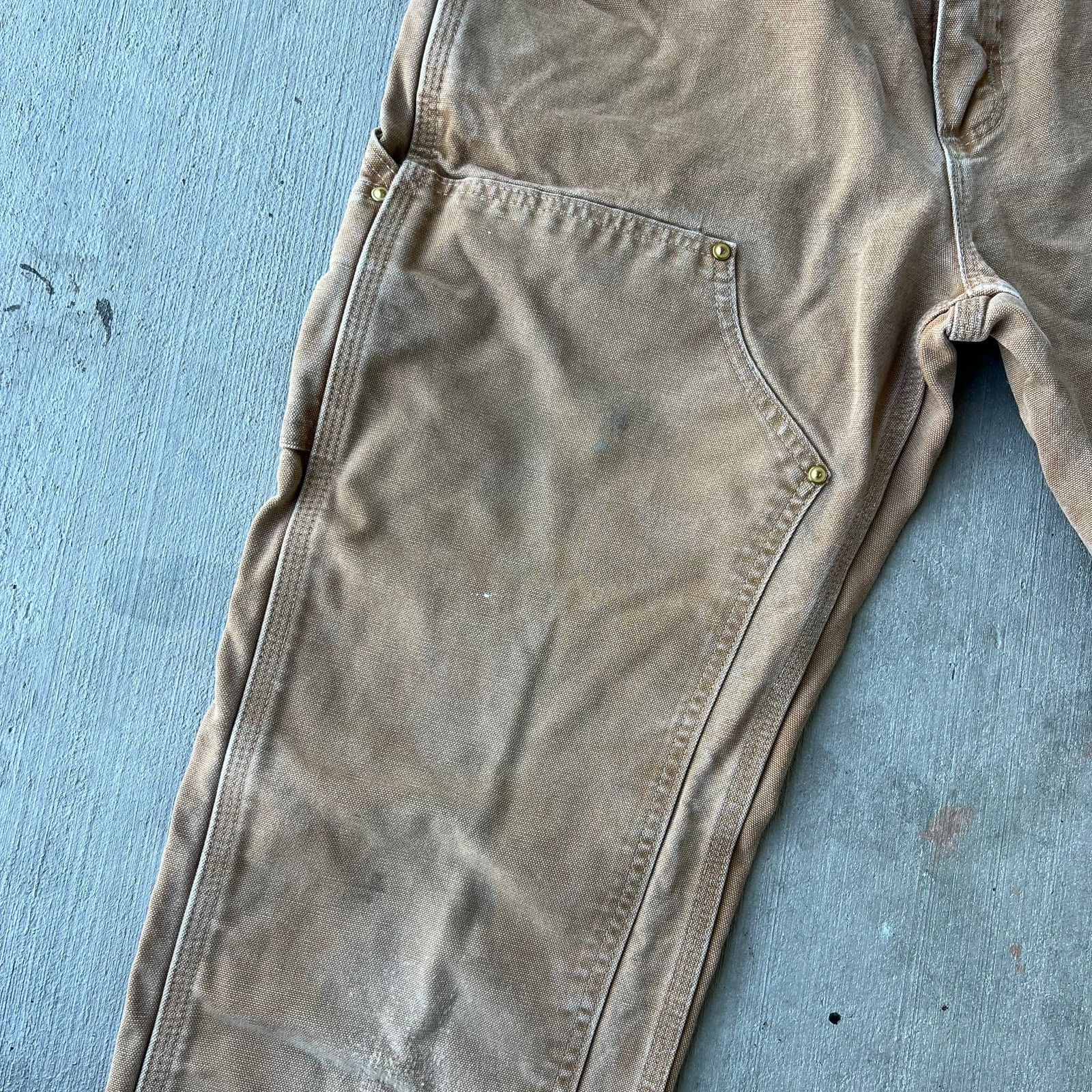 Carhartt × Vintage Carhartt brown double knee work wear carpenter pants Size US 29 - 4 Thumbnail