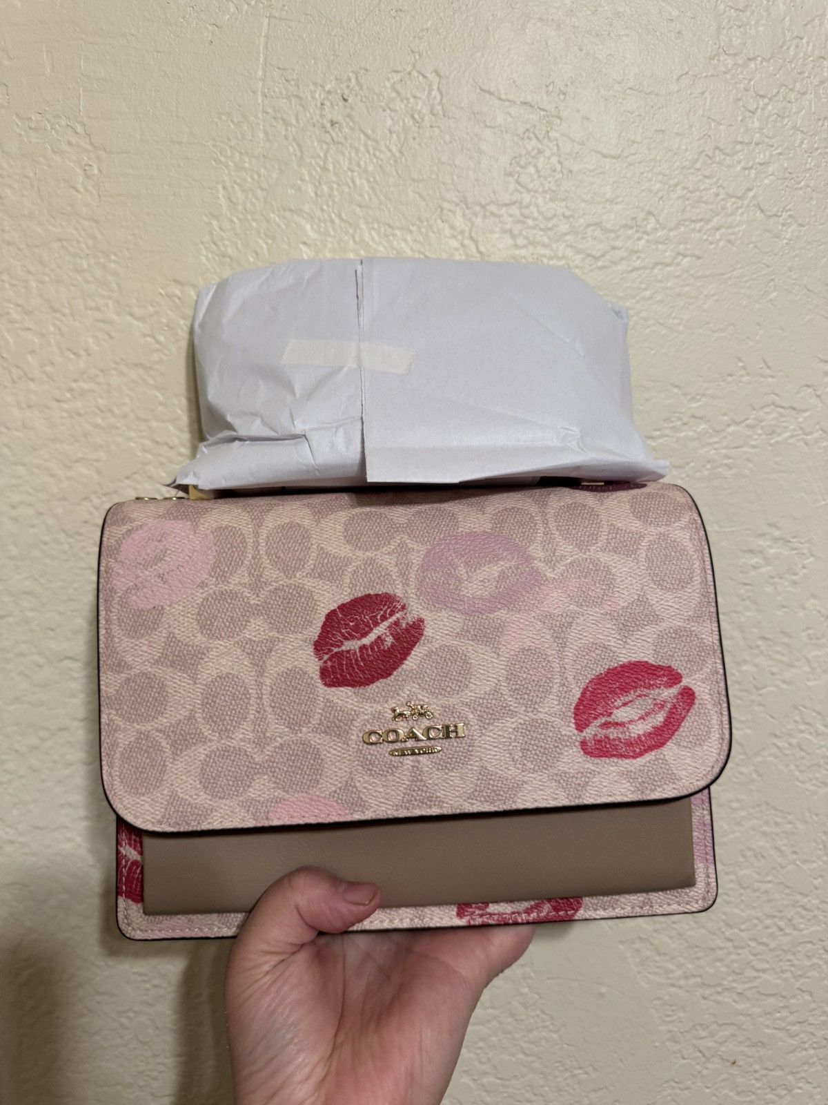 Coach COACH Klare Crossbody Bag Signature Canvas With Lips Print Size ONE SIZE - 8 Thumbnail