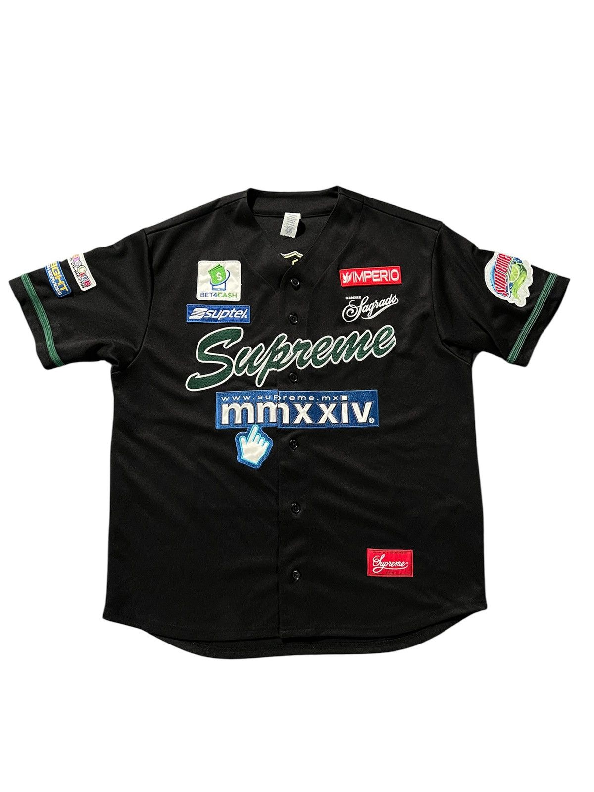 Nike × Supreme Supreme nike leather baseball Jersey | Grailed
