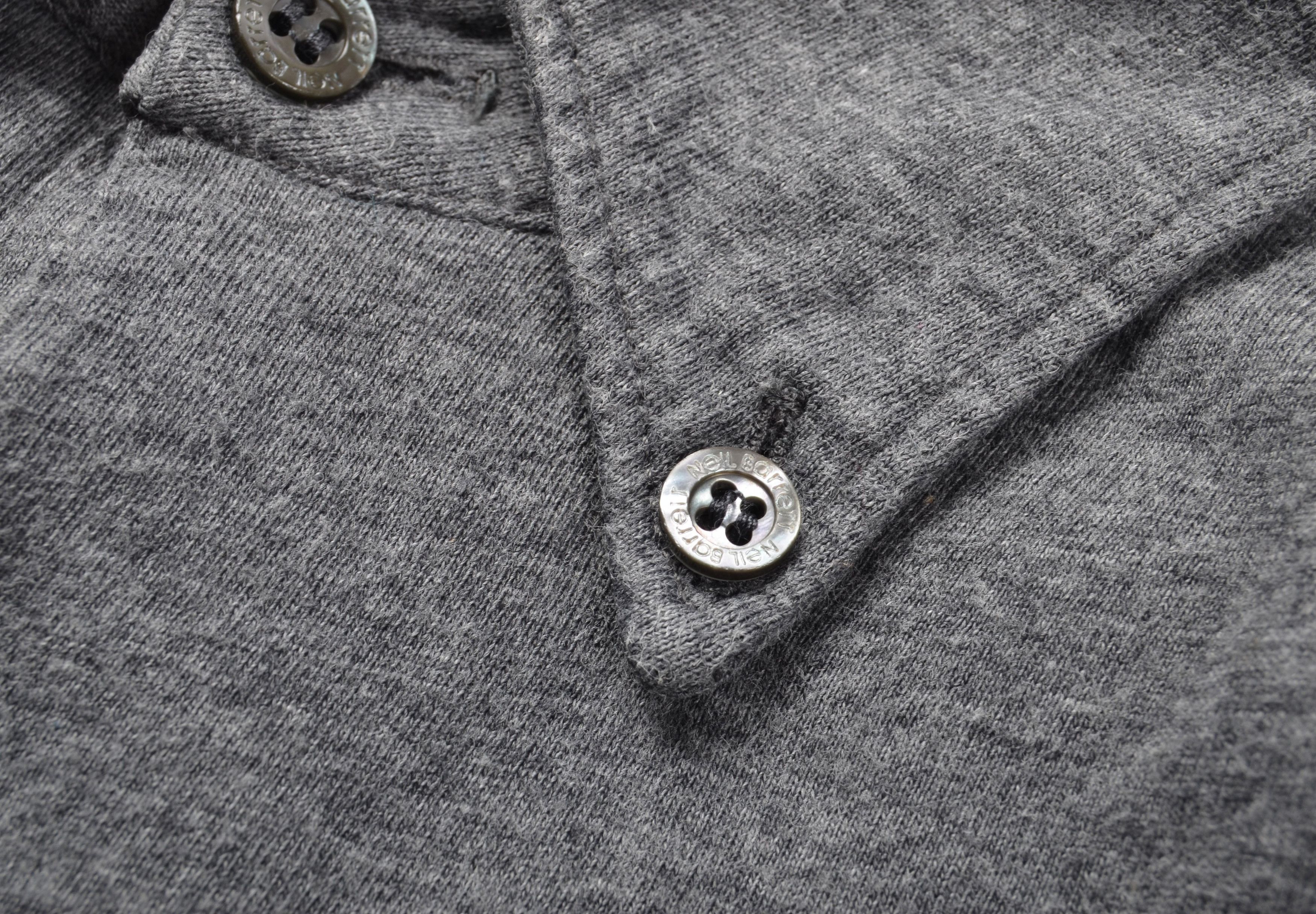 Neil Barrett Neil Barrett Gray Double Layer Collared Polo Shirt Size US M / EU 48-50 / 2 - 7 Thumbnail