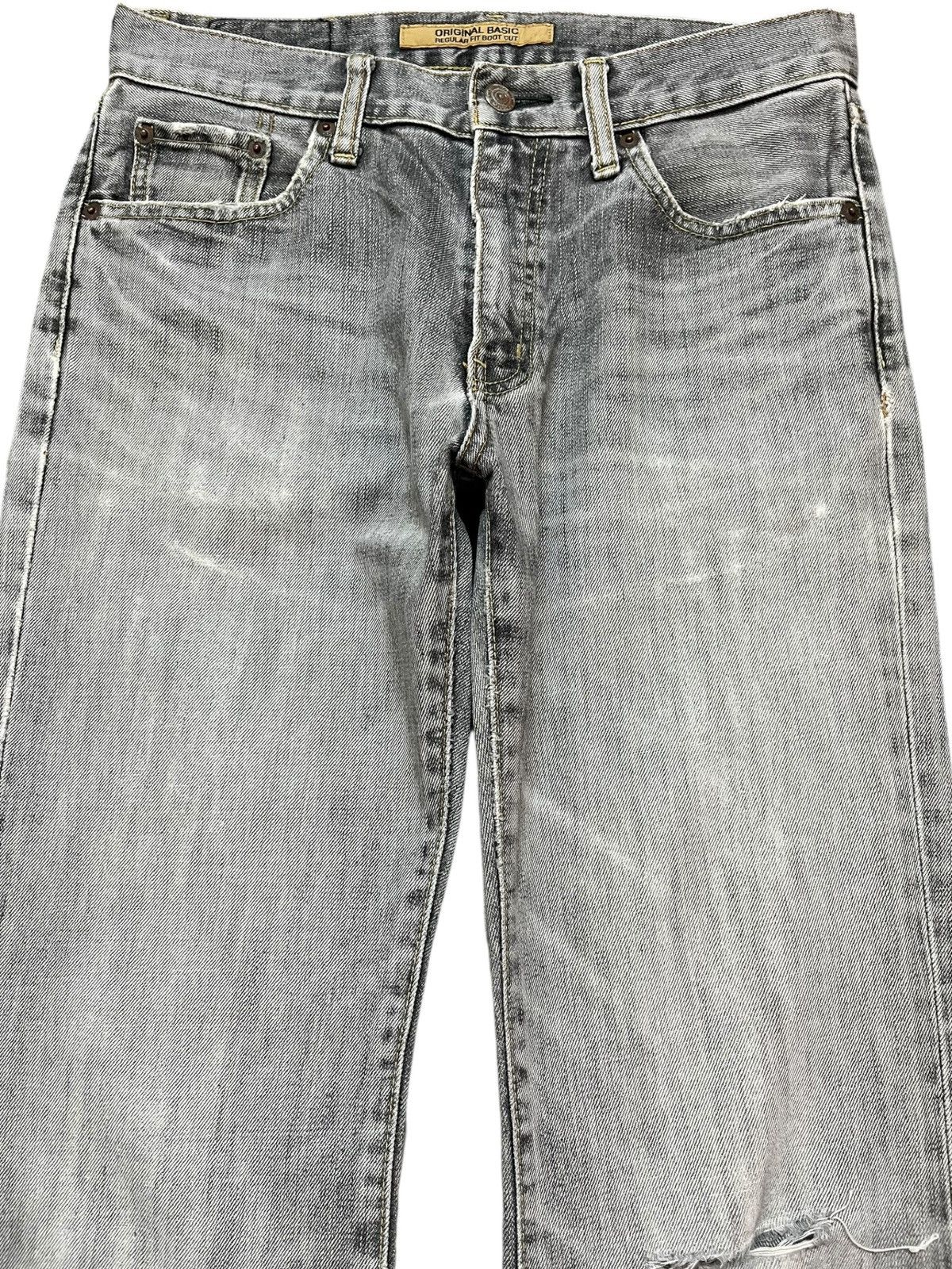 Uniqlo Vintage Uniqlo B-002 Flare Faded Distressed Denim Size US 30 / EU 46 - 2 Thumbnail
