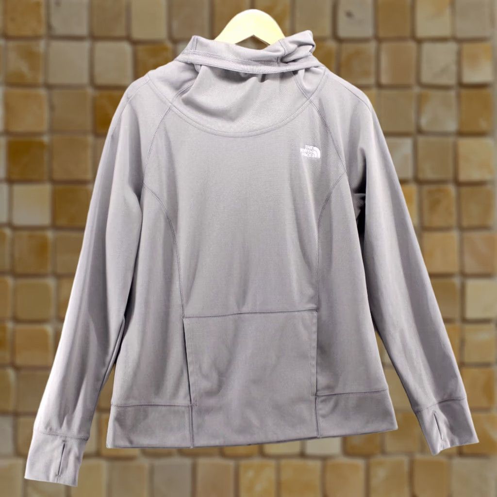 The North Face The North Face Women's Gray Cowl Neck Pullover Hoodie Sweater L Size L / US 10 / IT 46 - 1 Thumbnail