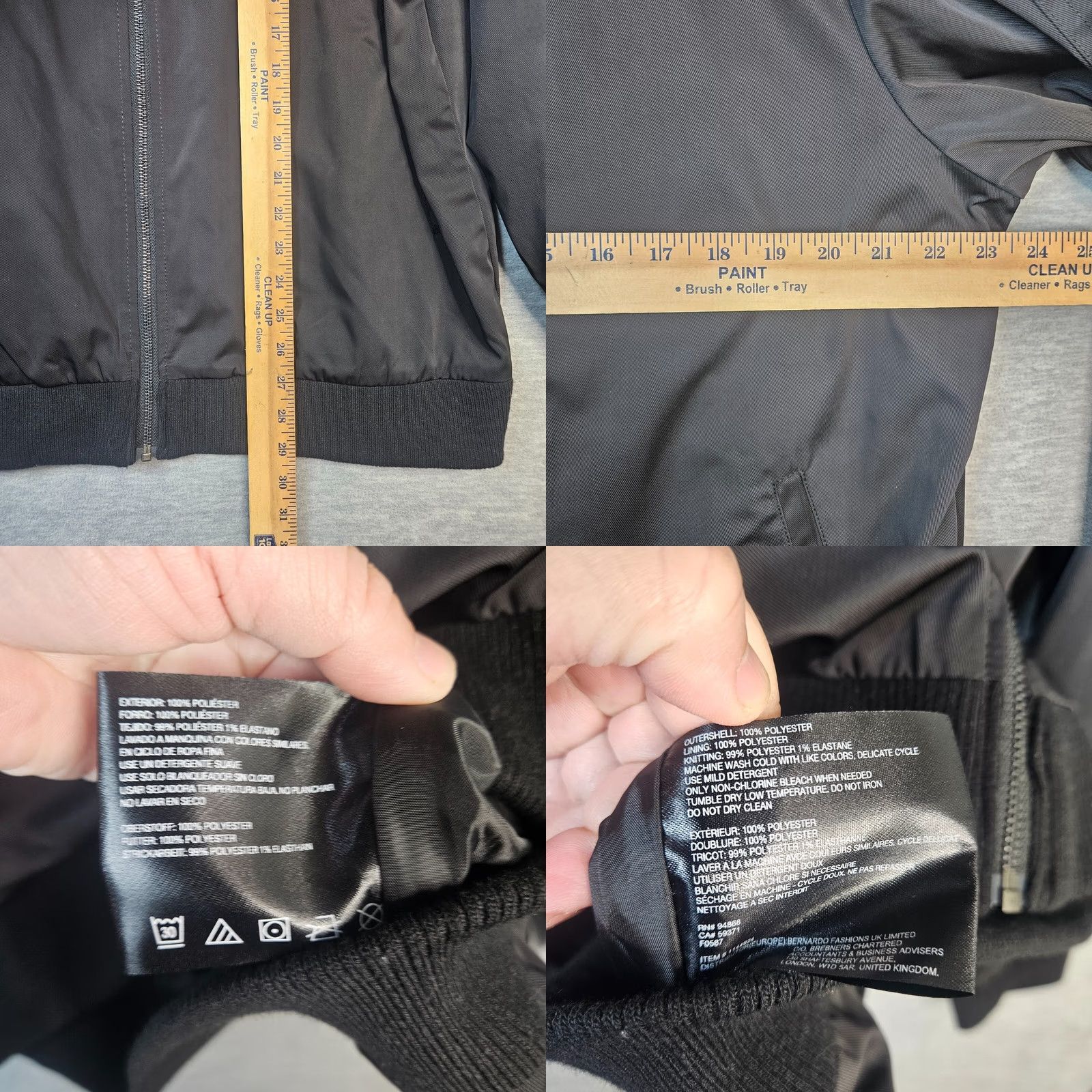 Vintage Bernardo Men's Jacket Full Zip Bomber Style Lining Black Regular Fit Size L Size US L / EU 52-54 / 3 - 8 Thumbnail