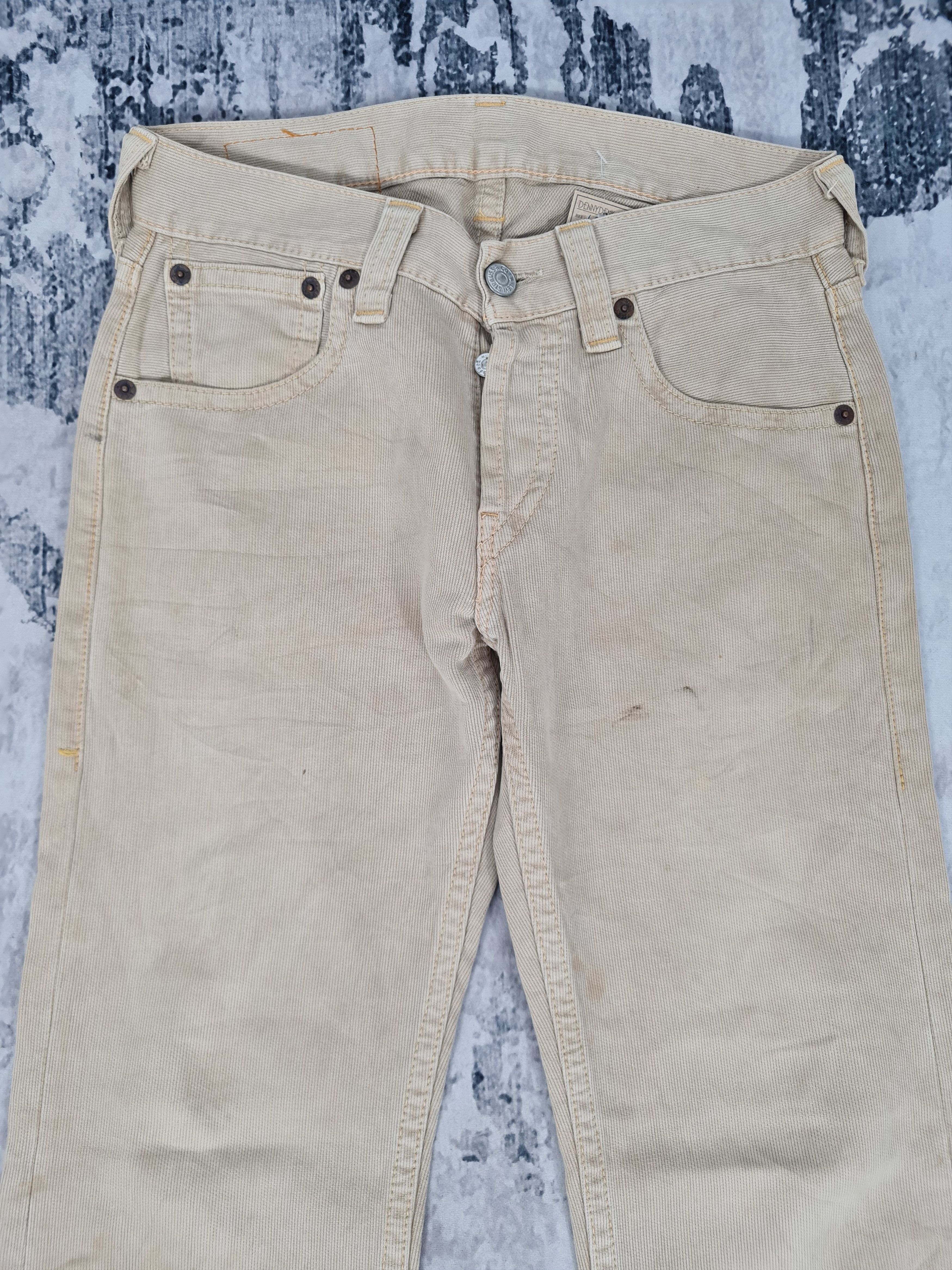 Levi's Vintage Clothing Vtg LEVIS 901 Qudroy Cream Straight Cut L0367 Size 32X33 Size US 32 / EU 48 - 4 Thumbnail