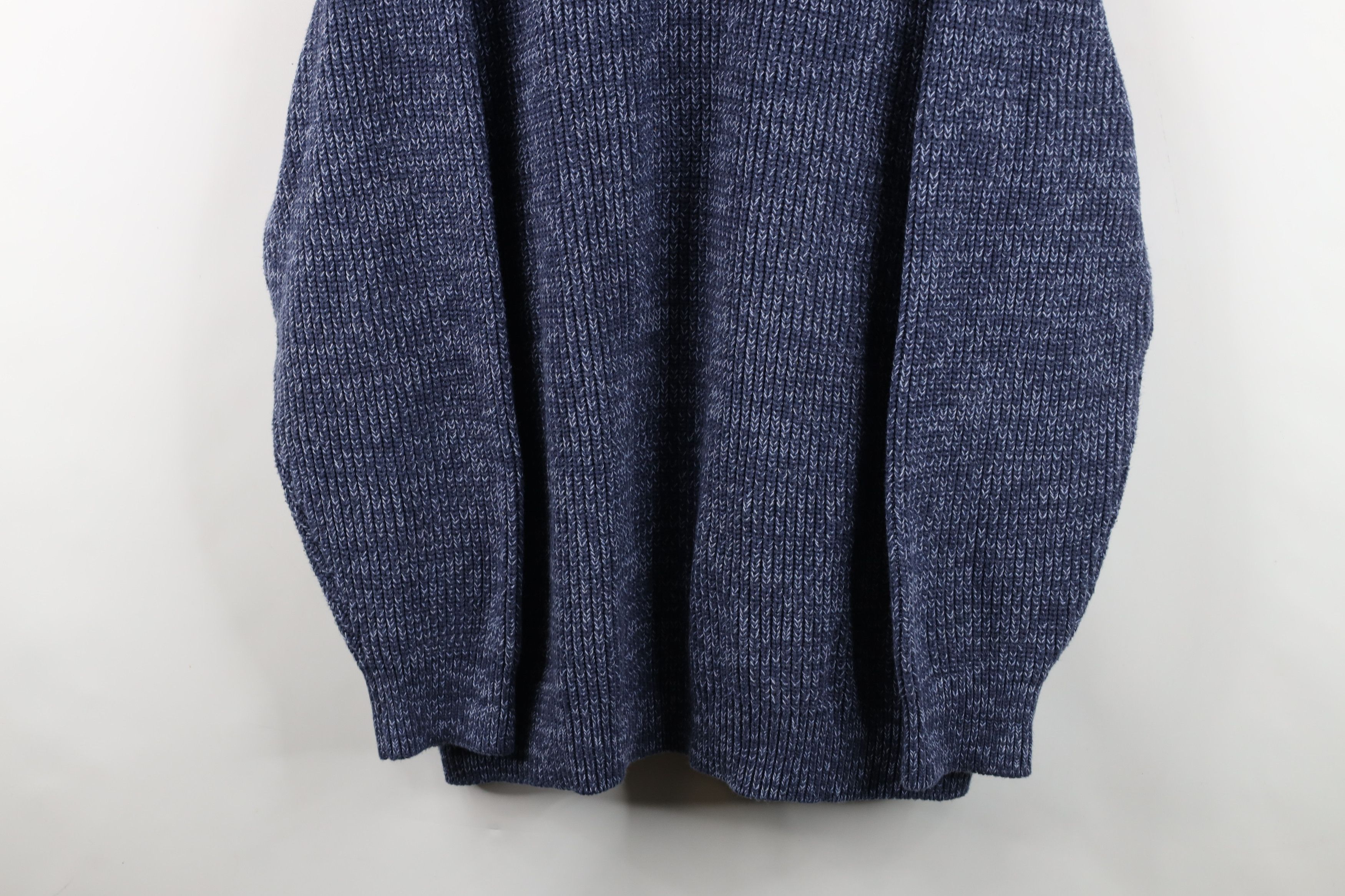 L.L. Bean Deadstock Vintage LL Bean Ribbed Knit Sweater Blue Size US XXL / EU 58 / 5 - 3 Thumbnail