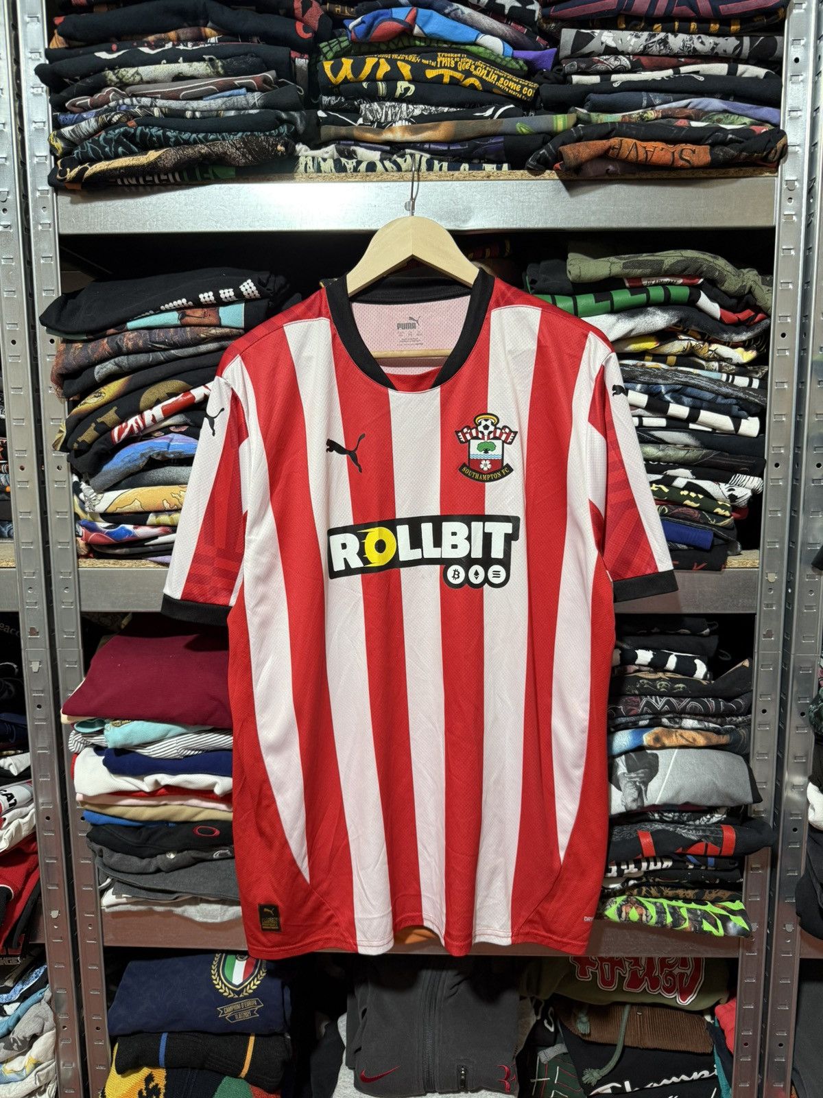 Puma × Vintage Puma SOUTHAMPTON FC 2024 2025 Home Soccer Football Jersey Size US XXL / EU 58 / 5 - 1 Thumbnail