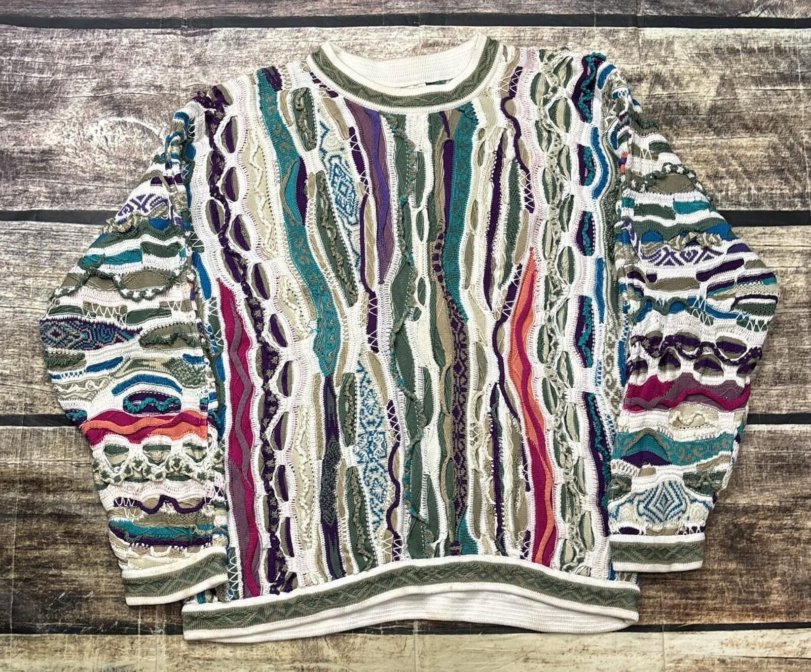 Coogi Coogi Sweater Mens Medium 3D Knit Mercerized Cotton 90s Size US M / EU 48-50 / 2 - 1 Thumbnail