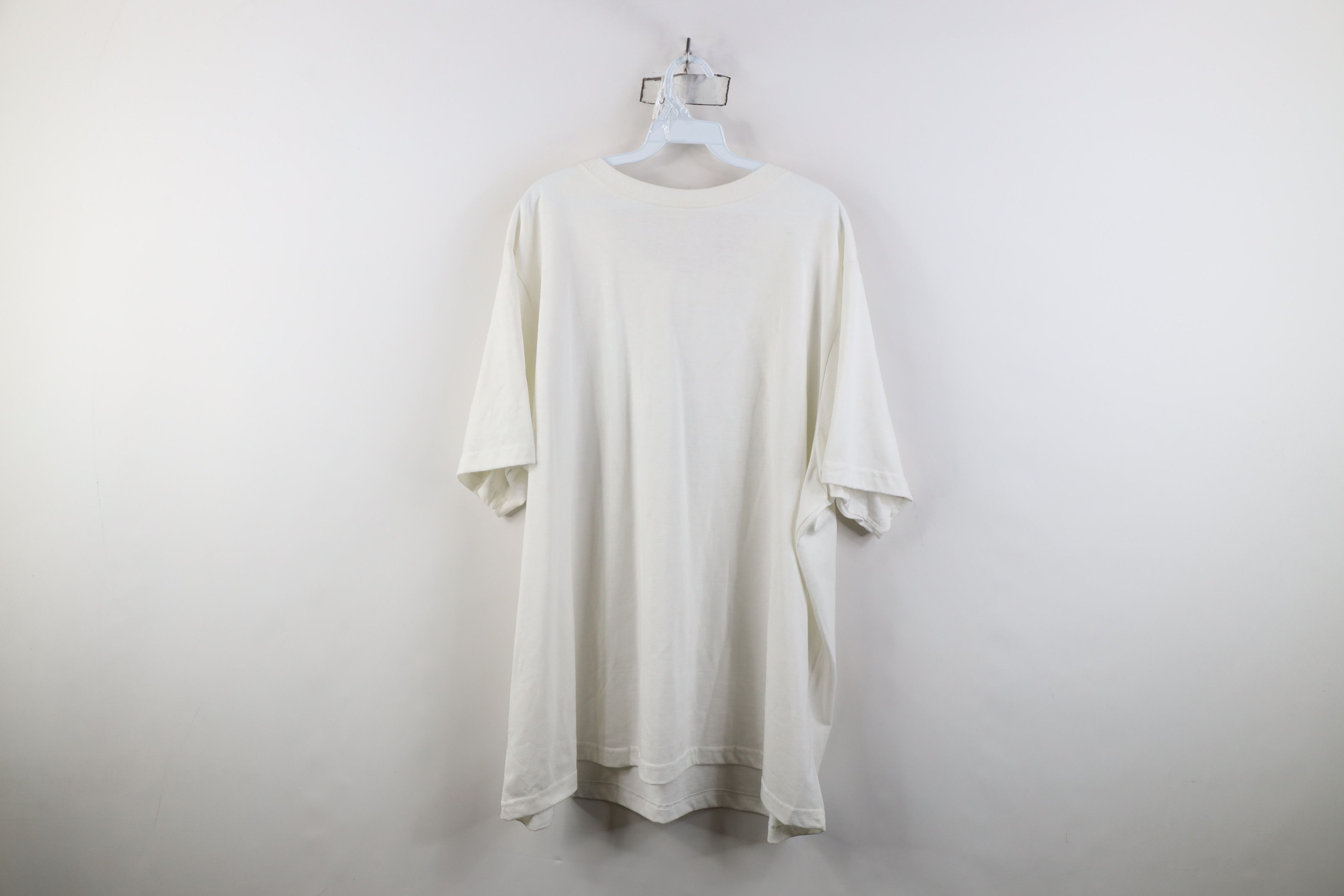 Vintage Vintage 90s Streetwear Blank Short Sleeve T-Shirt White USA Size US XXL / EU 58 / 5 - 9 Thumbnail