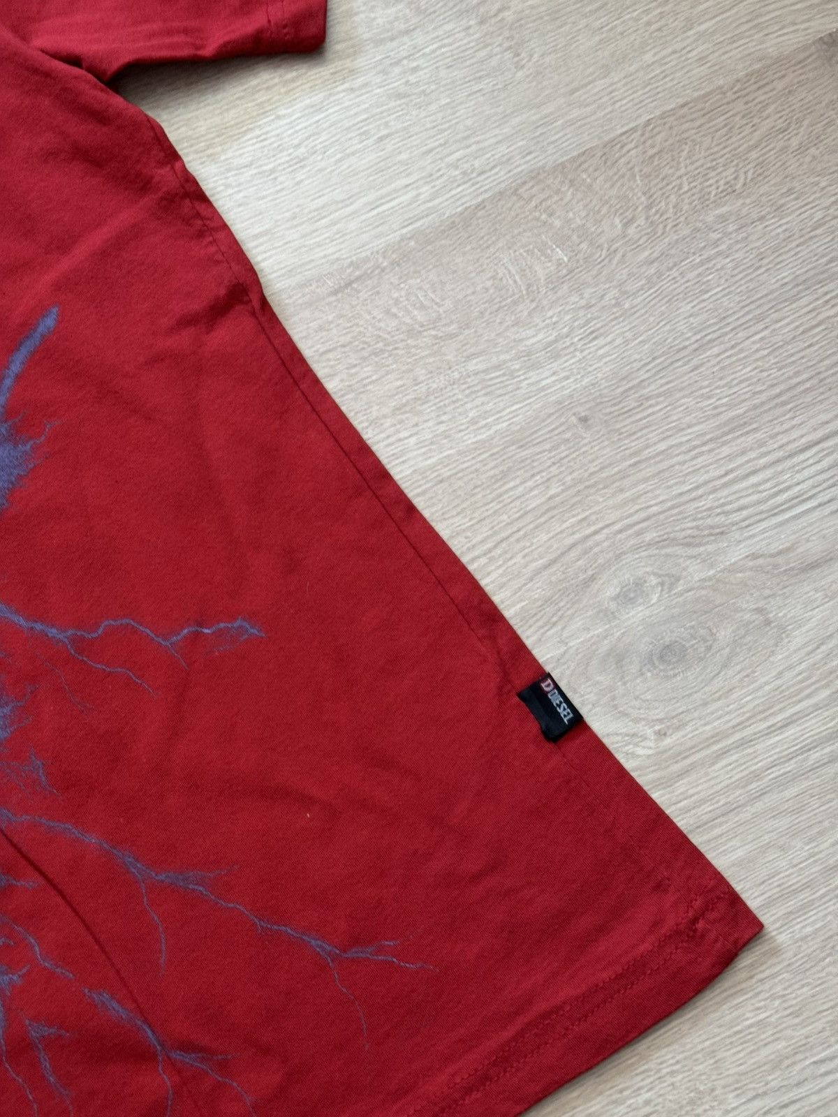 Diesel Vintage 00’s Diesel y2k Red Archival T-Shirt Size US L / EU 52-54 / 3 - 3 Thumbnail