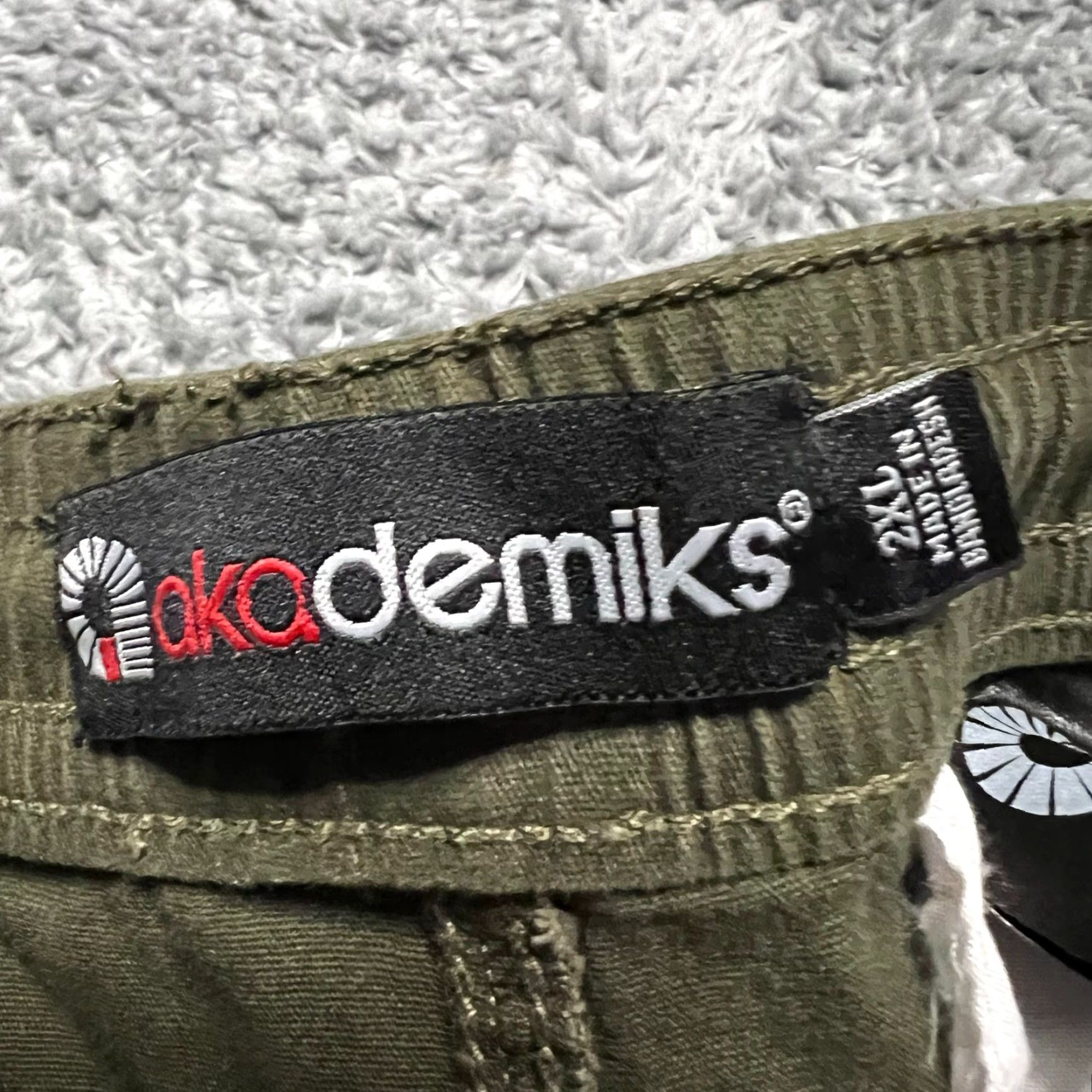 Akademiks Akademiks Cargo Pants Mens 2XL Army Green Zipper Size US 39 - 5 Thumbnail