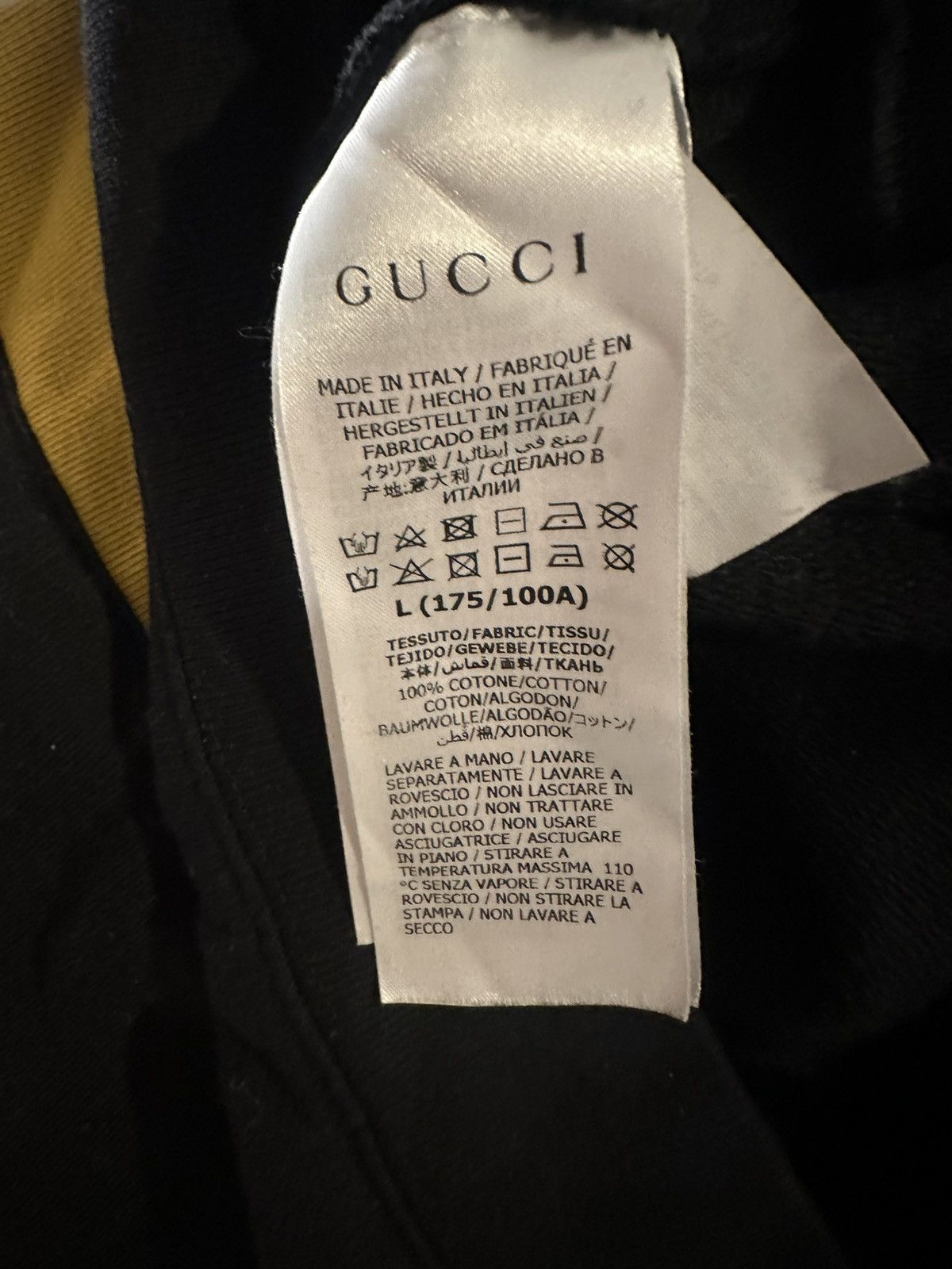 Gucci Gucci 100 “Music Is Mine” Varsity Hoodie Black/Yellow L Size US L / EU 52-54 / 3 - 9 Thumbnail