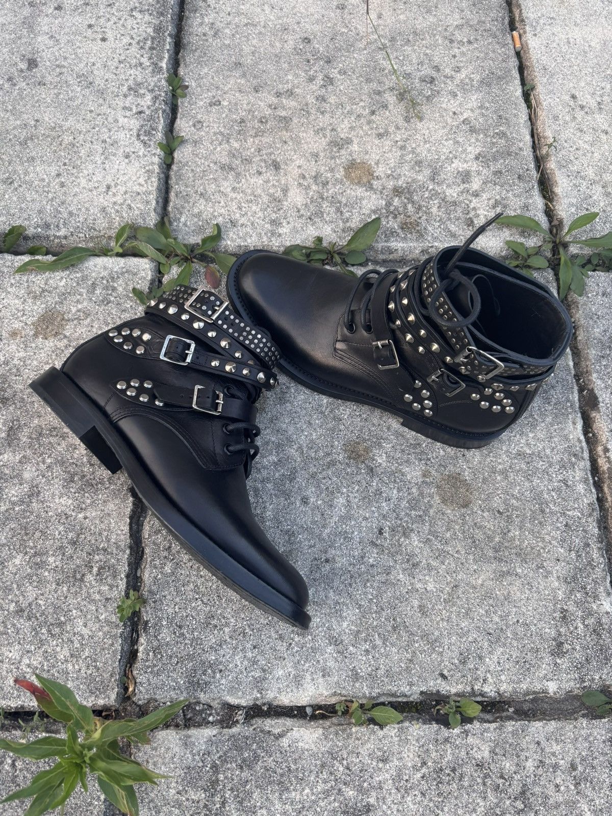 Saint Laurent Paris Saint Laurent French 85 Boots Hedi Slimane
