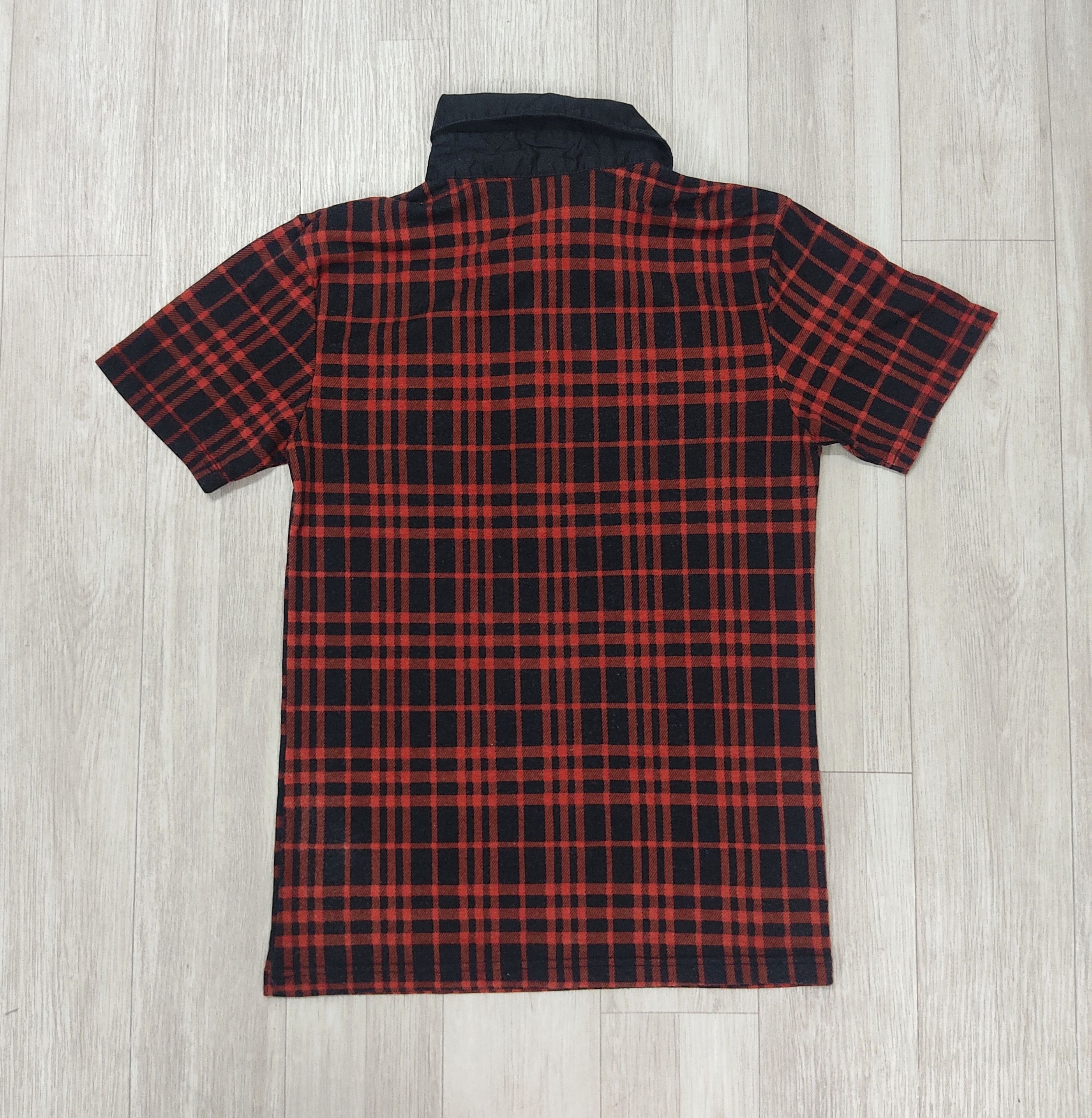 In The Attic IN THE ATTIC Tartan Check Slim Fit Collar Tee Size US S / EU 44-46 / 1 - 4 Thumbnail