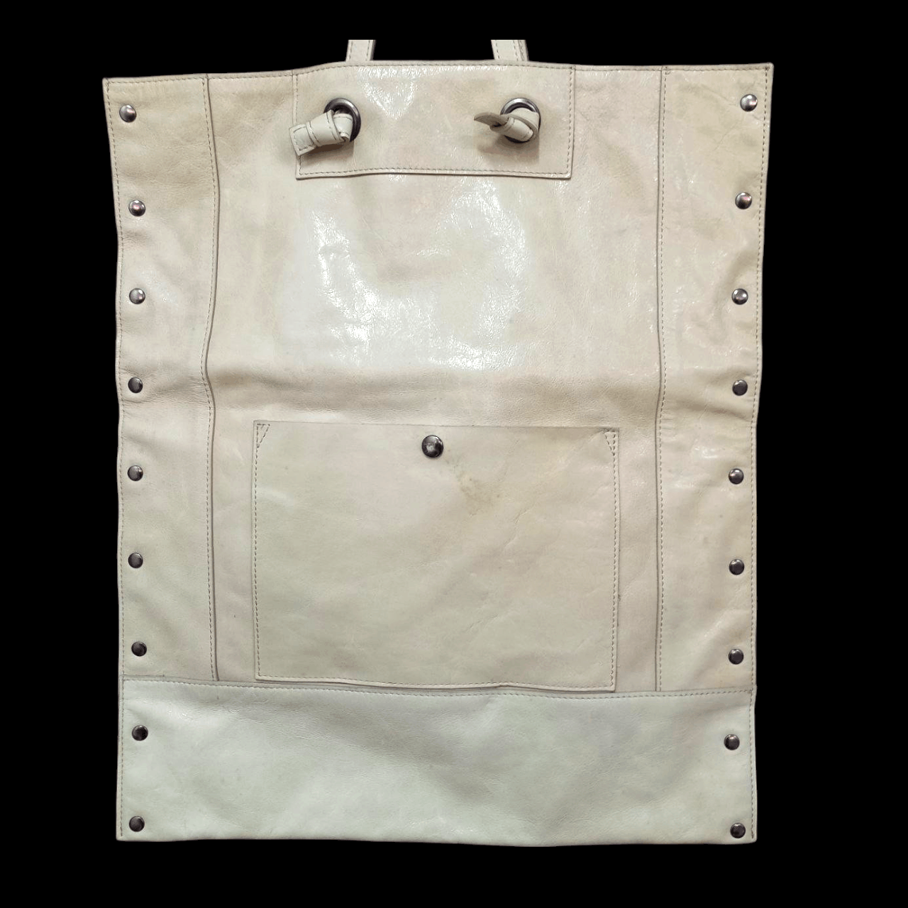 French Connection Christian Aujard Paris Beige Genuine Leather Tote Bag Size ONE SIZE - 3 Thumbnail