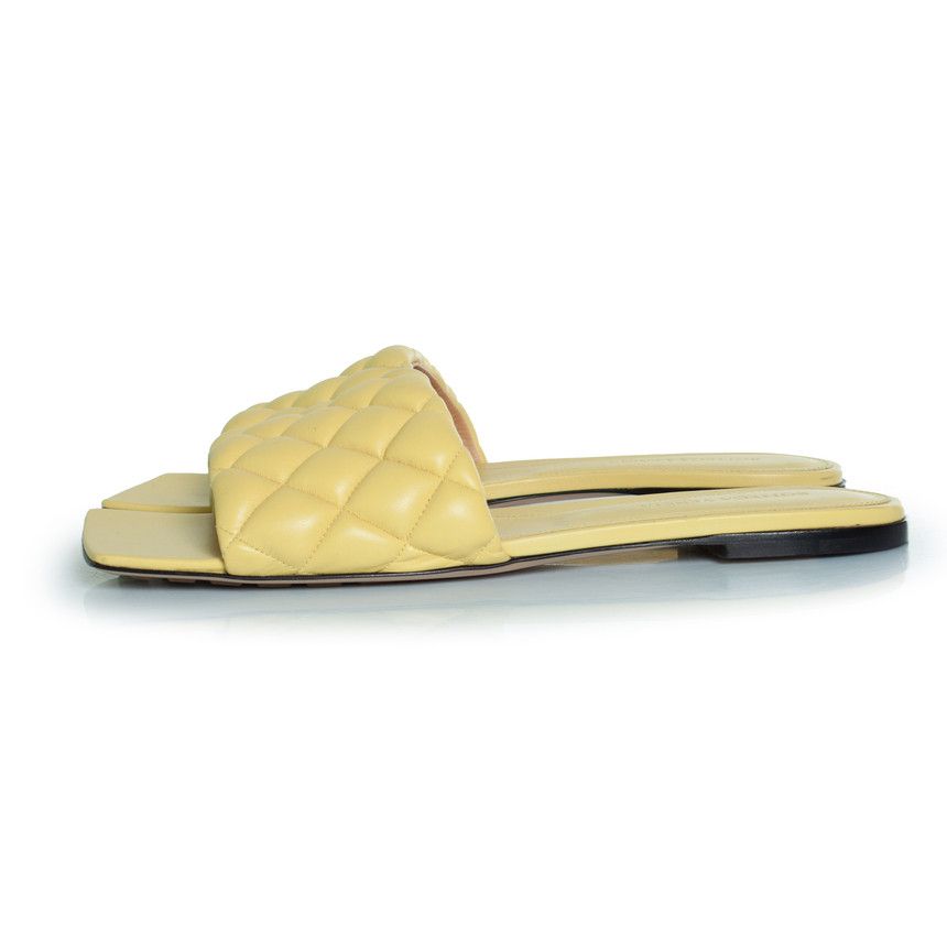Bottega Veneta Bottega Veneta, yellow leather lido sandals Size US 11 / IT 41 - 7 Thumbnail