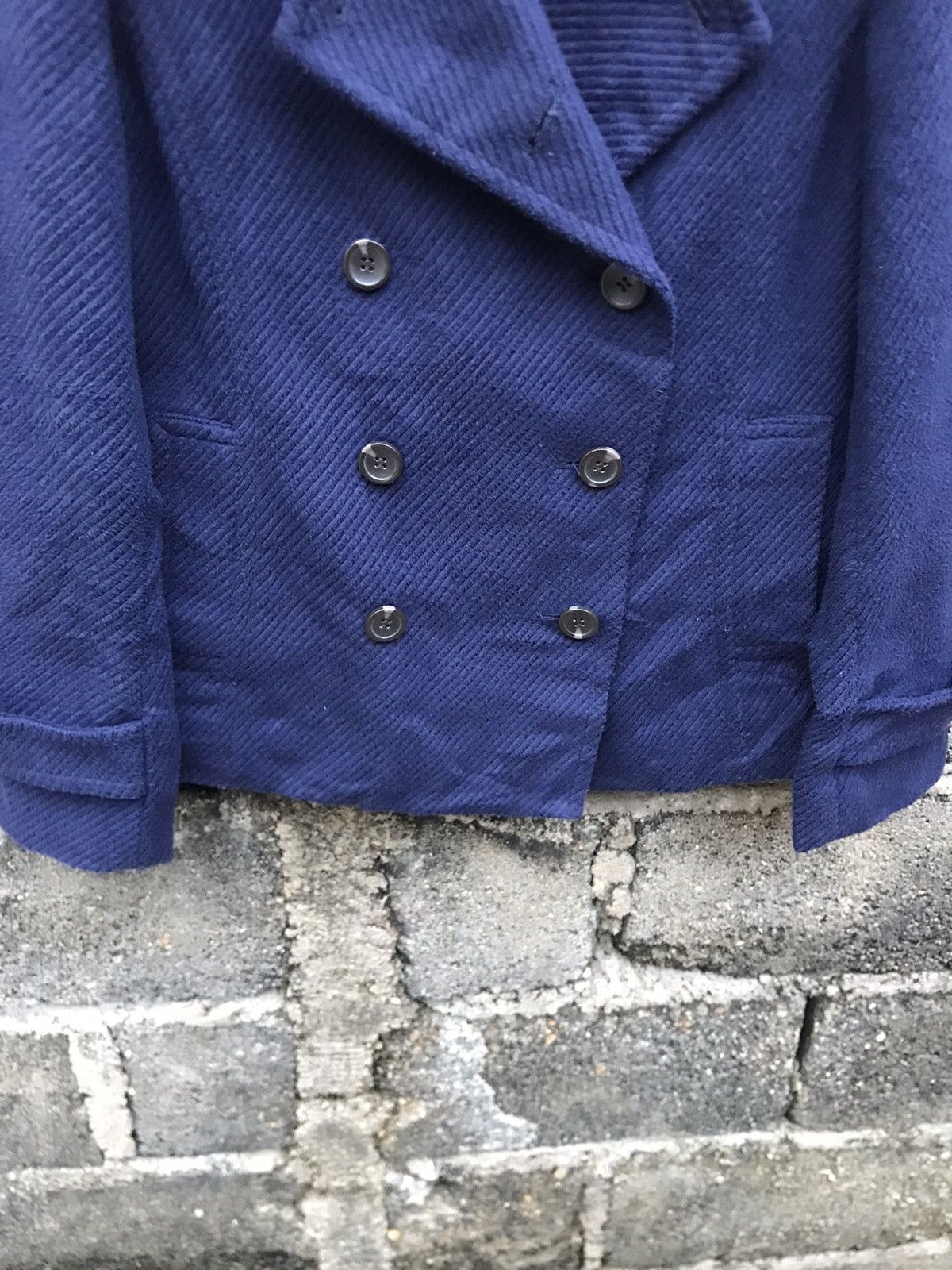 Japanese Brand × Vintage ⚡️Vintage Vis Double Breast Cropped Coat Size S / US 4 / IT 40 - 4 Thumbnail
