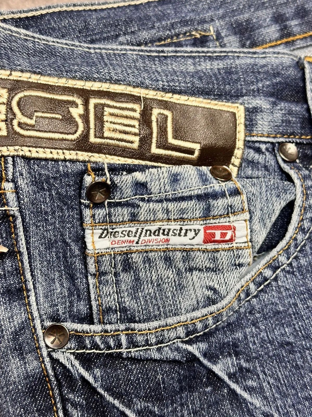 Diesel Vintage Diesel Bontage Denim Cargo Pants Avantgarde Luxury Size US 38 / EU 54 - 9 Thumbnail