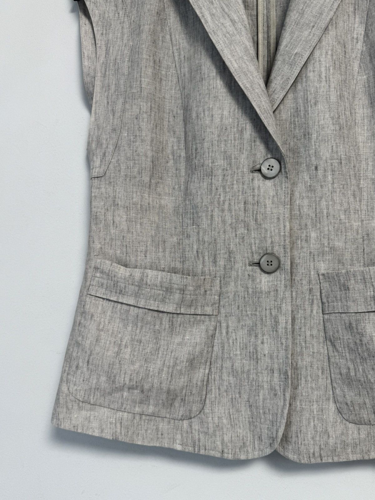 Max Mara 🔥Max Mara Vest Y2K Style Gray Women’s Size M / US 6-8 / IT 42-44 - 5 Thumbnail