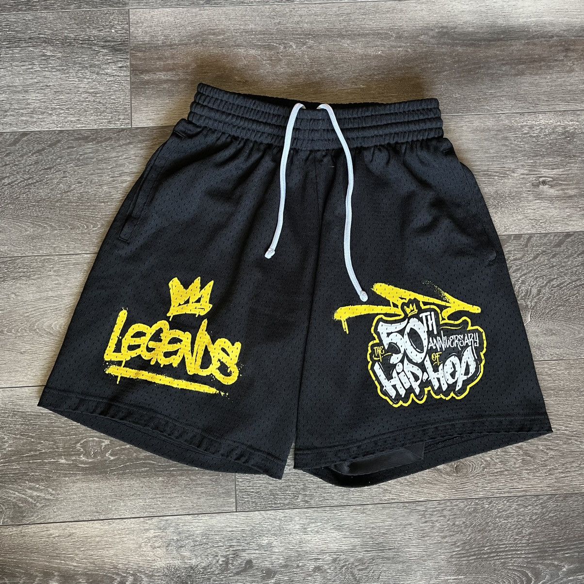 Mitchell & Ness × Vintage Mitchell and Ness 50th Anniversary of Hip Hop Legends Shorts Size US 28 / EU 44 - 1 Thumbnail