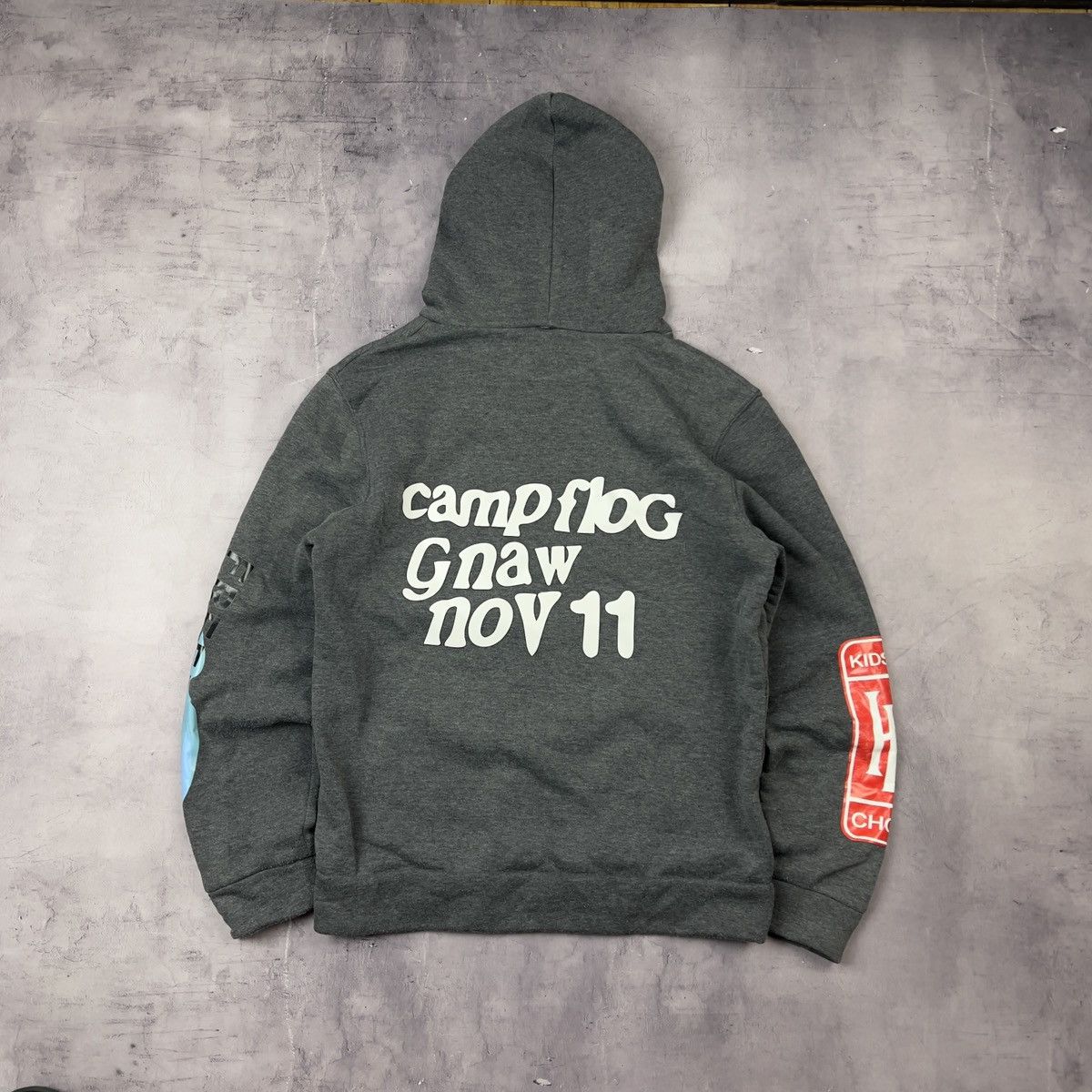 Rap Tees Rare ! Kanye West Lucky Me I See Ghosts Hoodie Big Logo Size US M / EU 48-50 / 2 - 11 Thumbnail