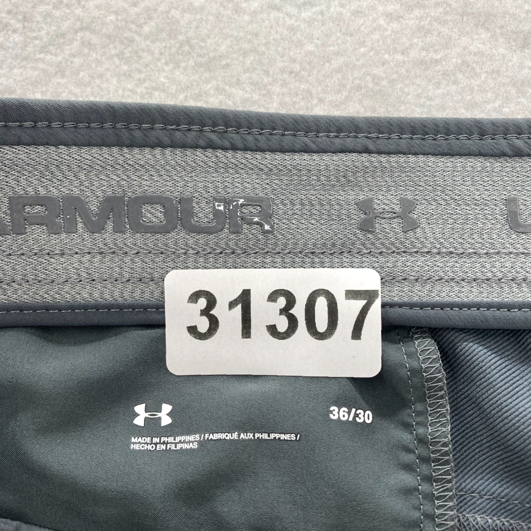 Under Armour Under Armour Match Play Golf Pants Mens 36x30 Straight Gray Stretch Waistband Size US 36 / EU 52 - 5 Thumbnail