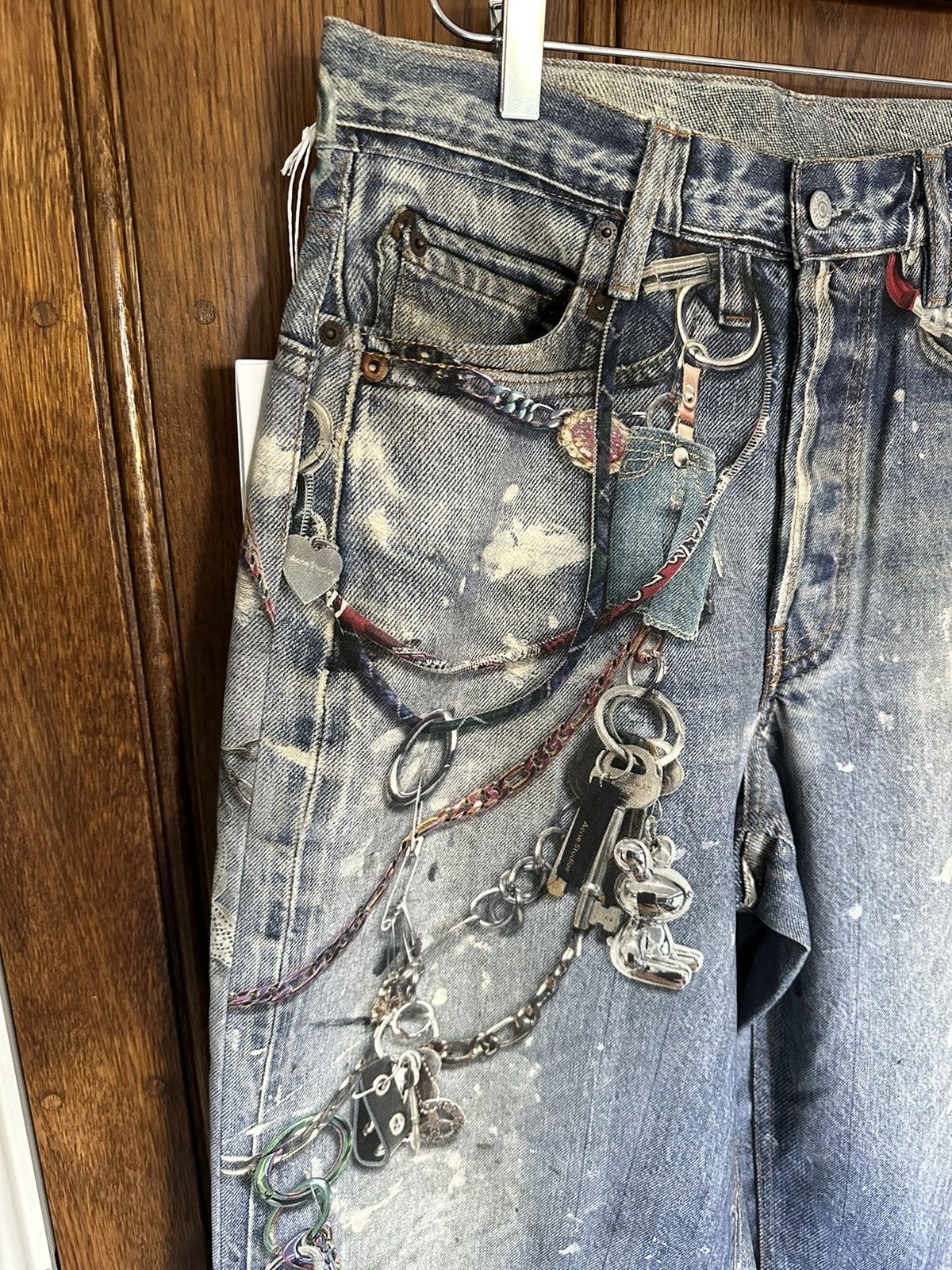 Acne Studios SS24 Acne studios loose fit rope chain jeans 48 Size US 32 / EU 48 - 16 Thumbnail
