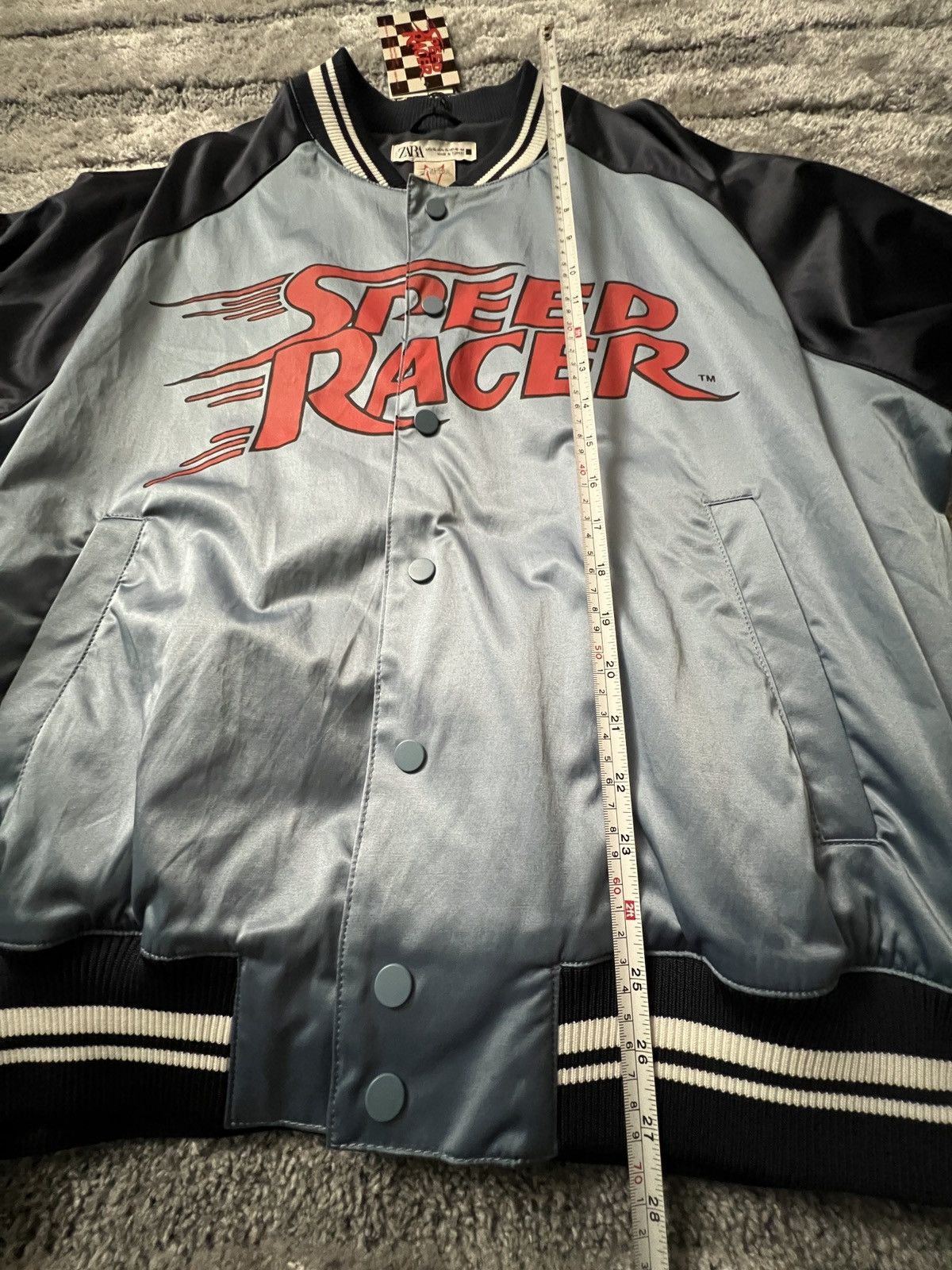★ZARA★ RETRO FOOTBALL JACKET RETRO FOOTBALL JACKET - Blue | ZARA United Kingdom