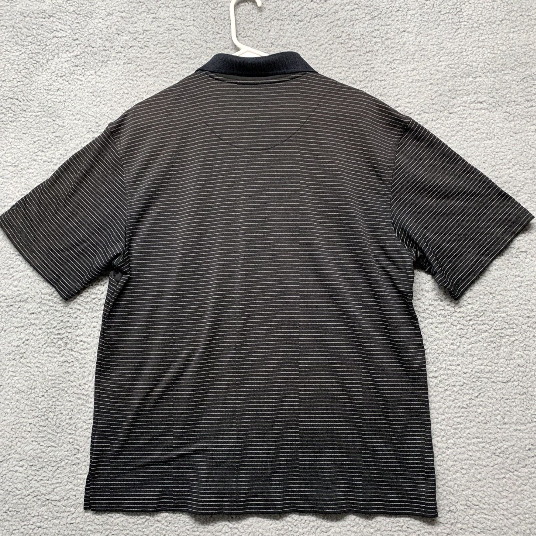 Vintage Grand Slam Golf Polo Shirt Men's XL Black with White Stripe Pattern Polo XL Black Mens Size US XL / EU 56 / 4 - 4 Thumbnail