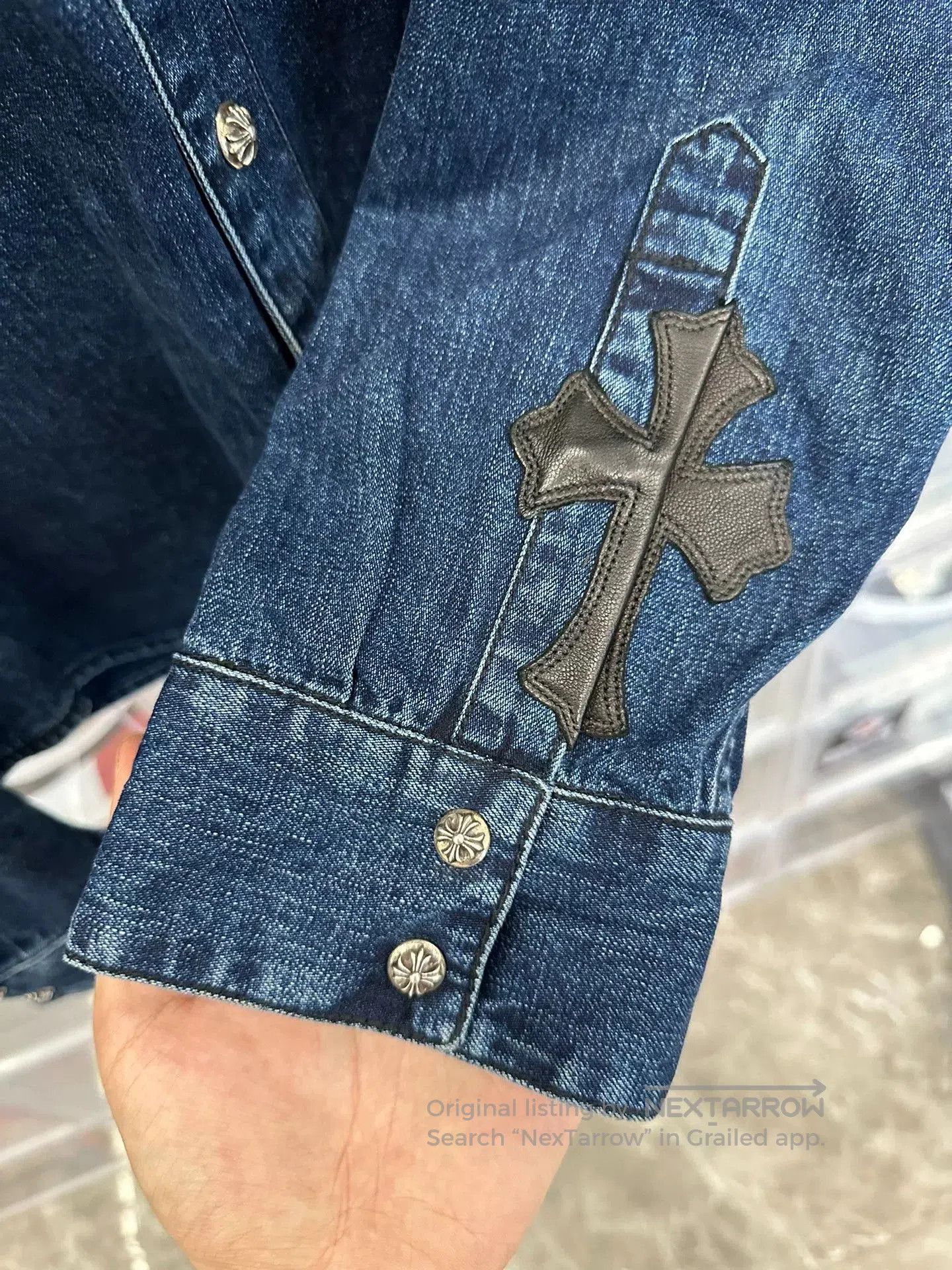 Chrome Hearts Chrome Hearts Cross Denim Shirt. Size US L / EU 52-54 / 3 - 3 Thumbnail