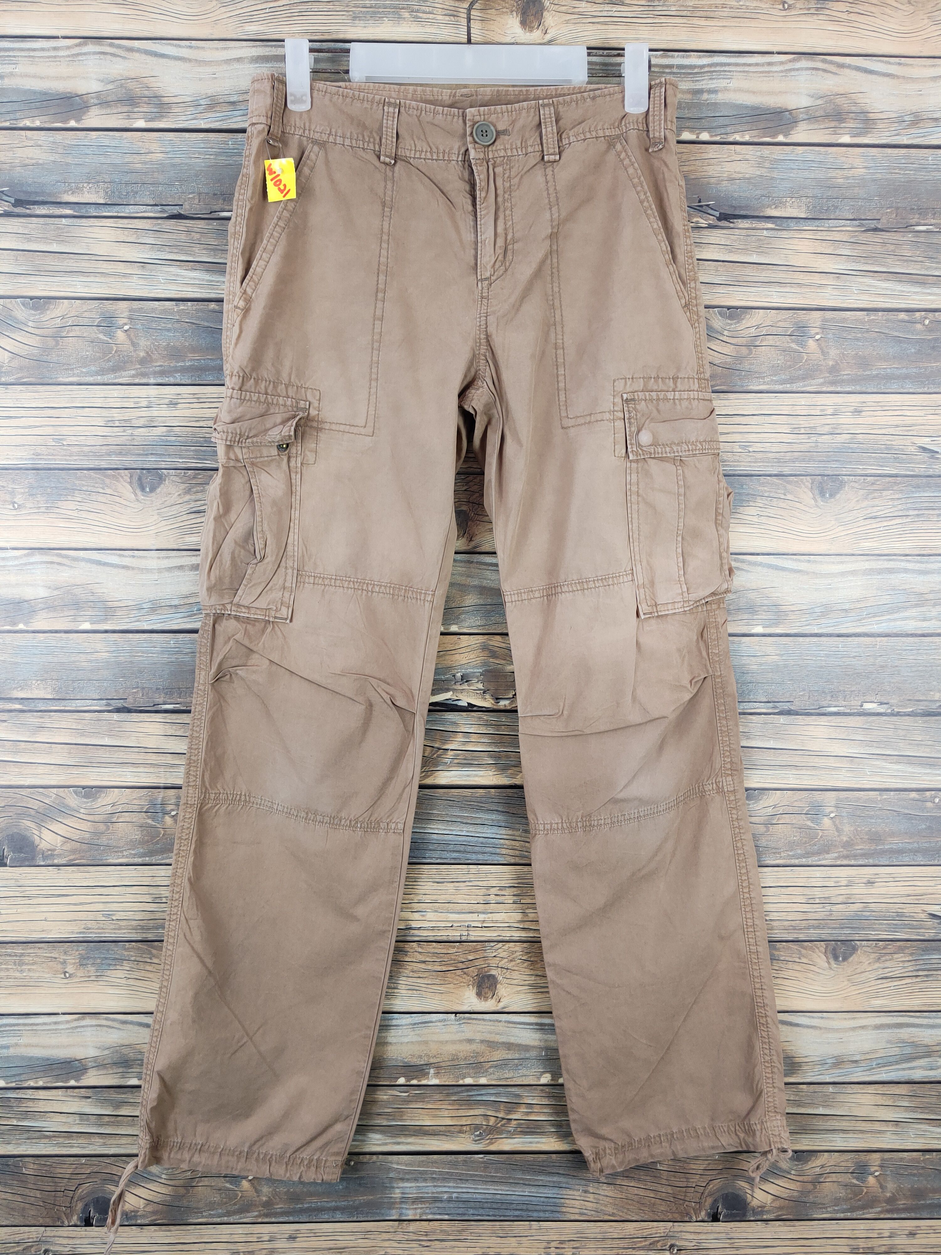 Japanese Brand iimk-Michel Klein Brown Multipocket Cargo Pants #W1021 Size 28" / US 6 / IT 42 - 1 Thumbnail