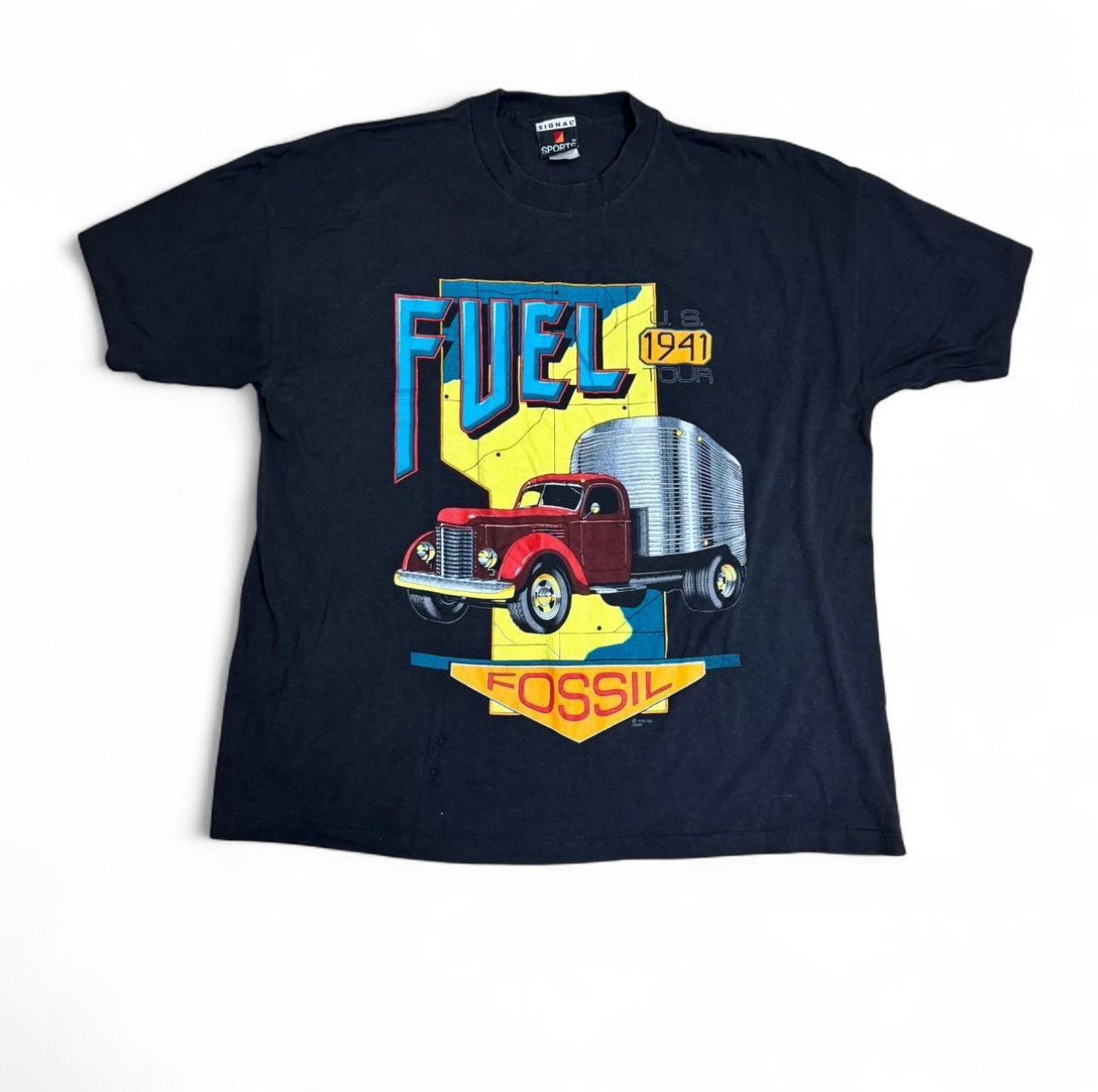 Fossil Vintage 1992 Fossil “Fuel Tour 1941” Tee — Signal Sport XL Size US XL / EU 56 / 4 - 1 Thumbnail