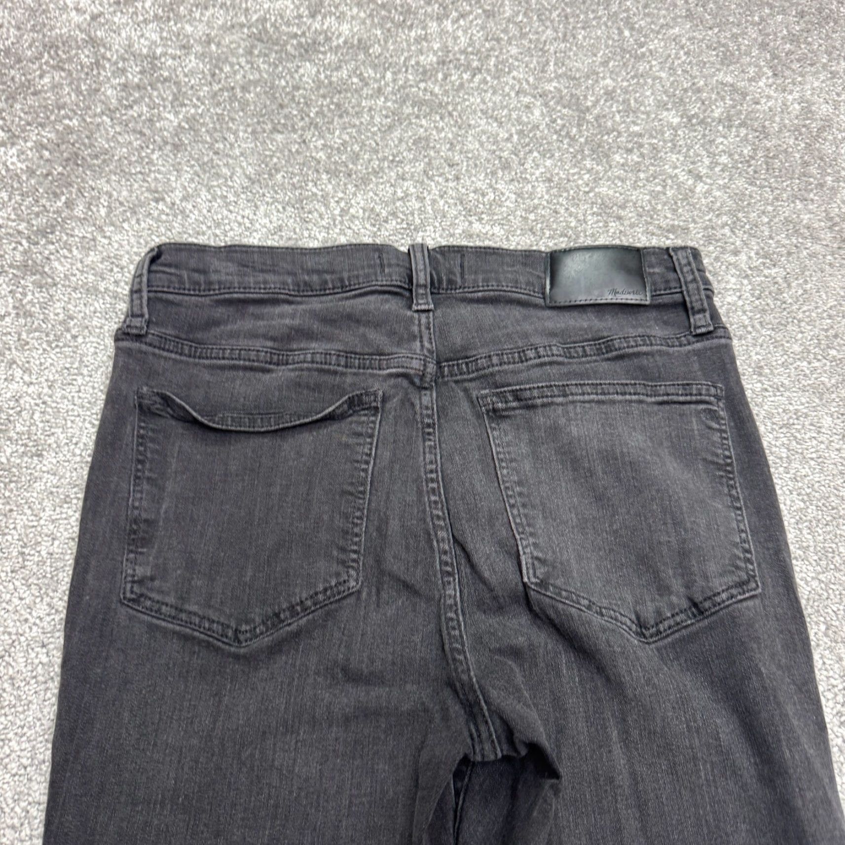 Madewell Madewell Jeans Women High Rise Skinny Cropped Black 27 Inseam 24in Denim Stretch 28x24 5-Pocket Size 27" / US 4 / IT 40 - 6 Thumbnail