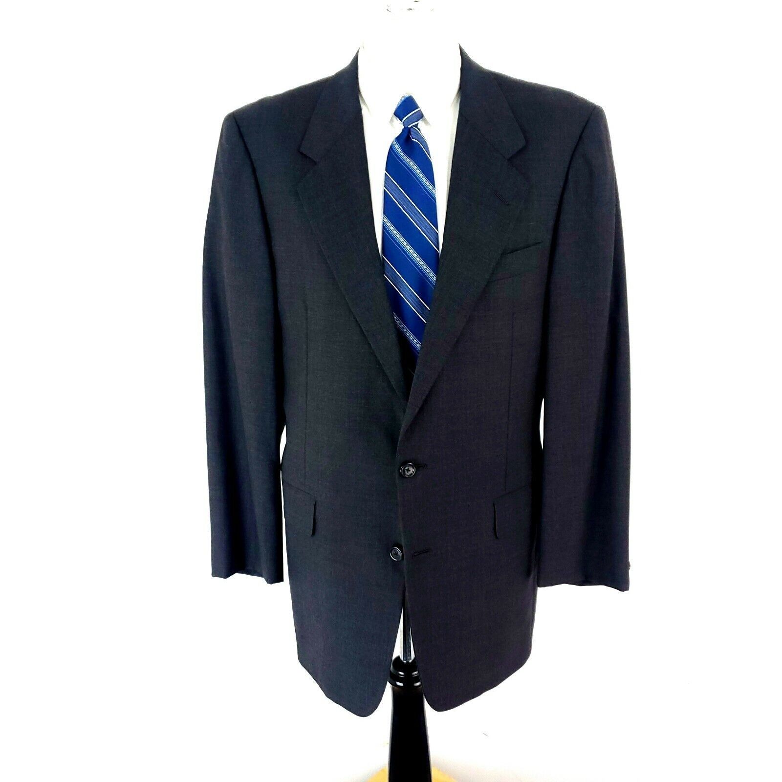 Hickey Freeman Hickey Freeman Boardroom Wool 2 Button 2 Piece Suit 40L Gray Size 40L - 4 Thumbnail