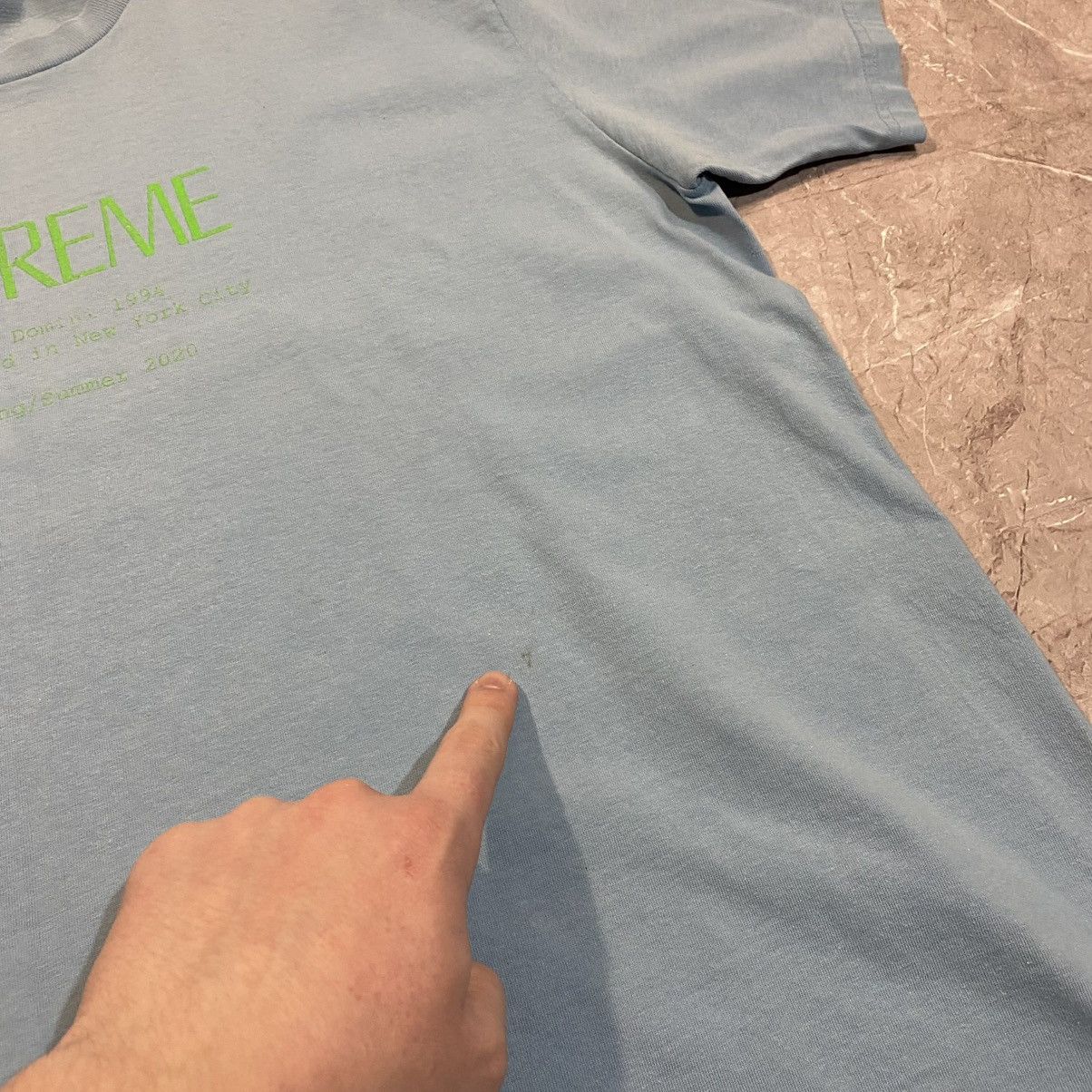 Supreme SUPREME CENTER LOGO TEE SPRING/SUMMER 2020 Size US L / EU 52-54 / 3 - 6 Thumbnail