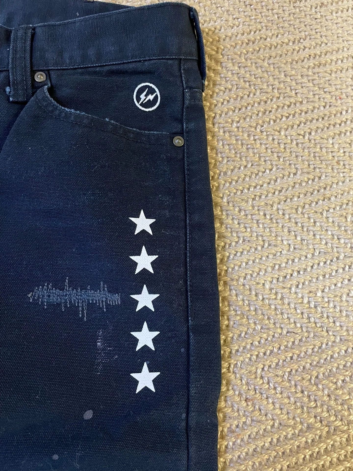 Carhartt UE X CARHARTT Fragment Damaged Pant Washed W28 Near New Size US 28 / EU 44 - 4 Thumbnail