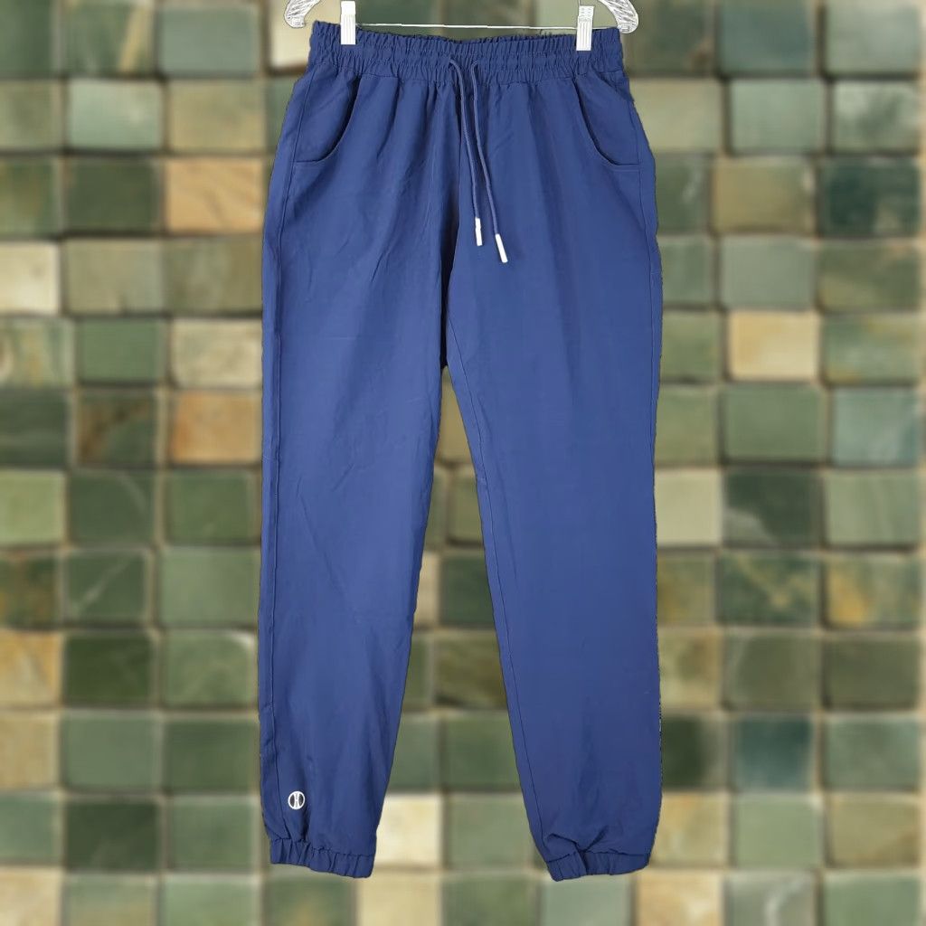 Holloway Holloway Womens Blue Navy Elastic Waist Jogger Pants Medium Size 32" / US 10 / IT 46 - 1 Thumbnail