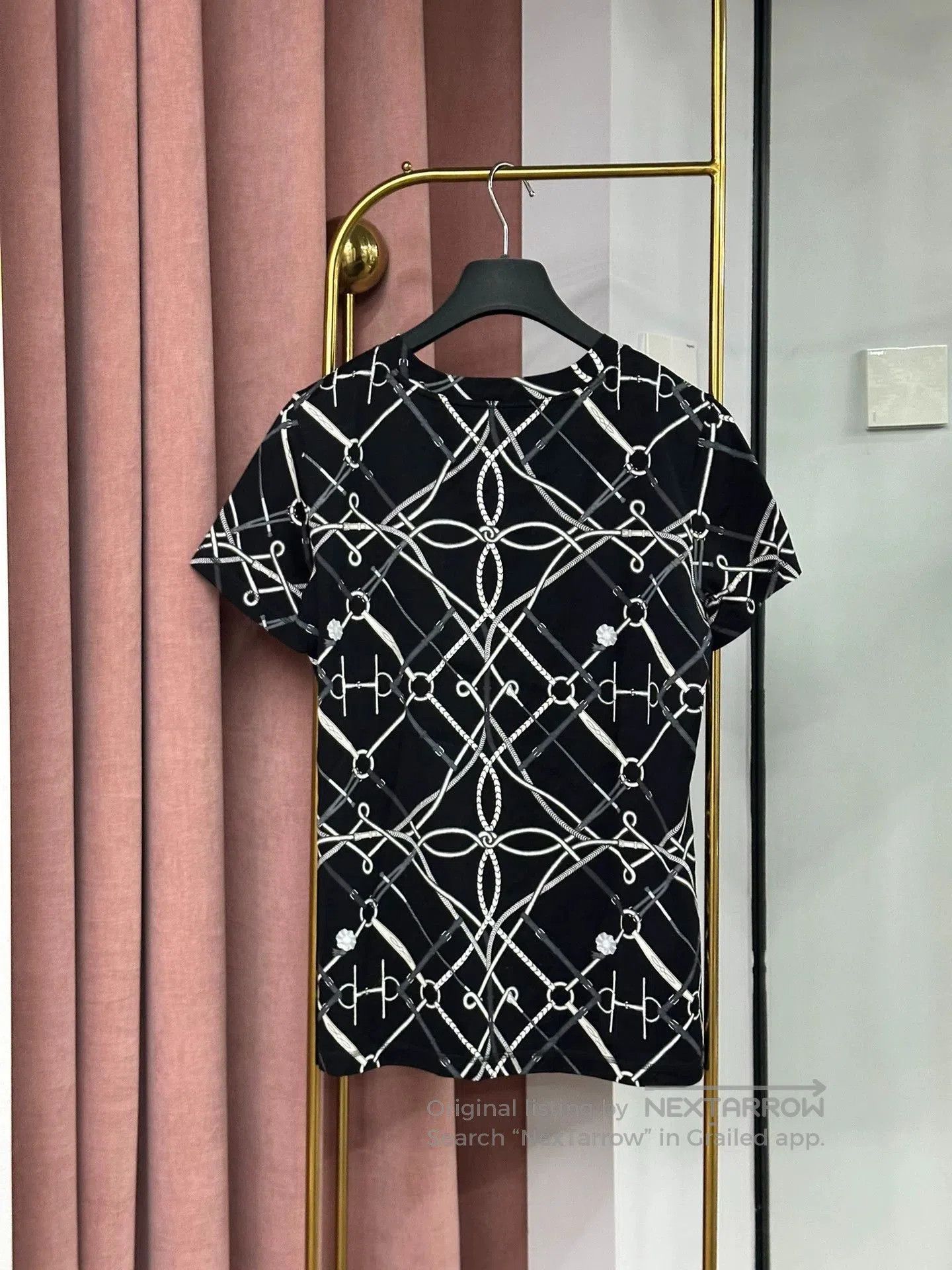 Hermes Hermes Black Short Sleeve Printed T-shirt. Size US L / EU 52-54 / 3 - 3 Thumbnail