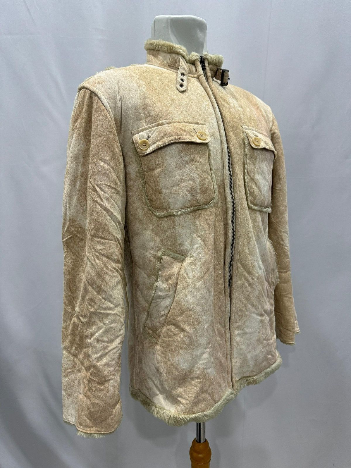 Kansai Yamamoto × Seditionaries × Yohji Yamamoto Kansai Jeans by Kansai Yamamoto Shearling Suede Jacket Size US M / EU 48-50 / 2 - 8 Thumbnail