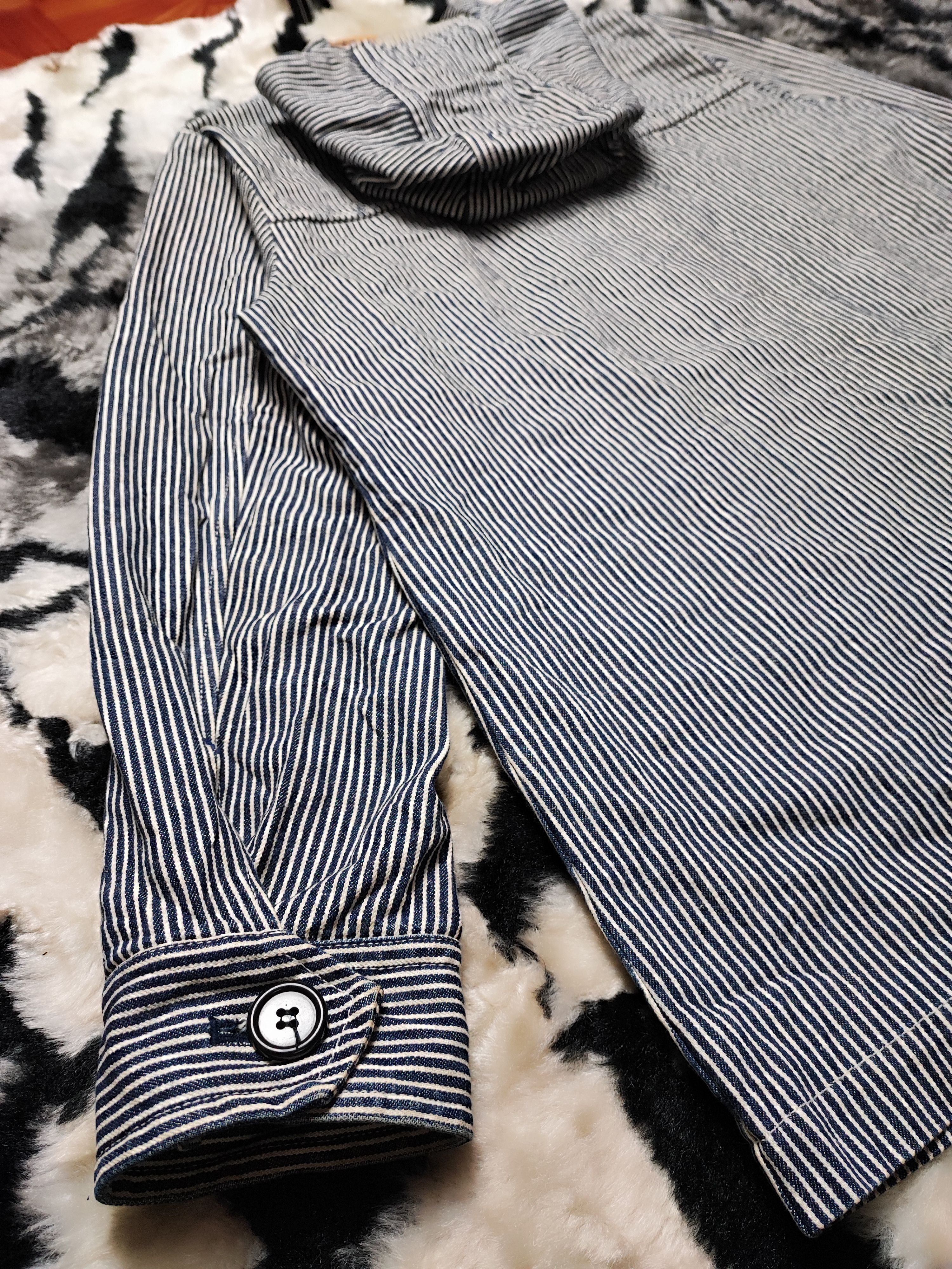 If Six Was Nine Super Hakka Herringbone Denim Stripe Wabash Size US L / EU 52-54 / 3 - 10 Thumbnail