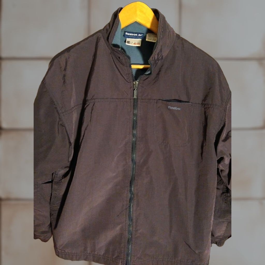 Reebok VINTAGE Reebok All Purpose Sports Jacket Nylon Windbreaker Zipper Blue S Unisex Adults 90s Fleece-lined Clothing Size US S / EU 44-46 / 1 - 1 Thumbnail
