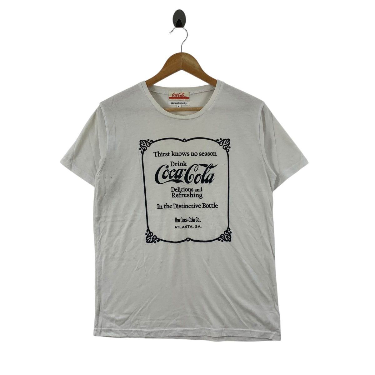 semanticdesign SEMANTIC DESIGN x COCACOLA Japanese Brand ShortSleeve Tshirt Size US L / EU 52-54 / 3 - 1 Thumbnail