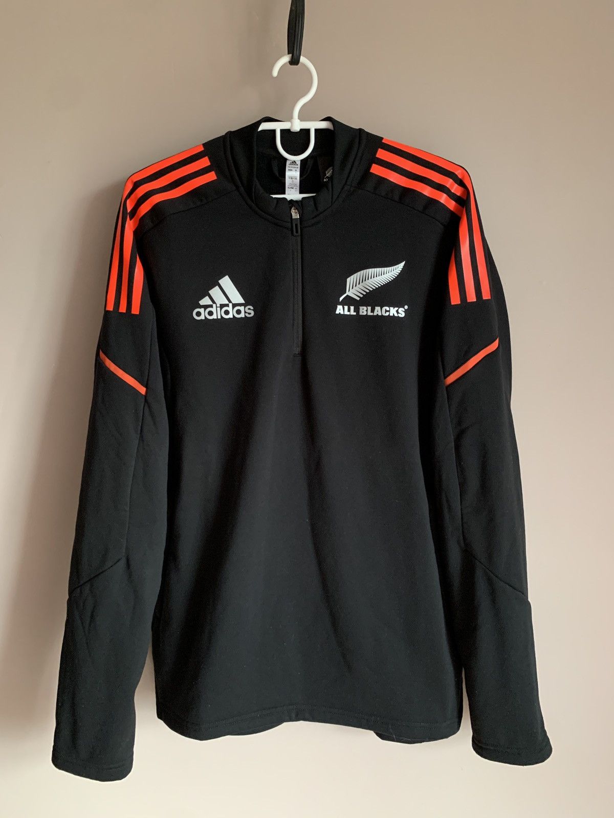 Adidas All Blacks New Zealand TrainingRugby Sweatshirt Adidas Sz S Size US S / EU 44-46 / 1 - 1 Thumbnail