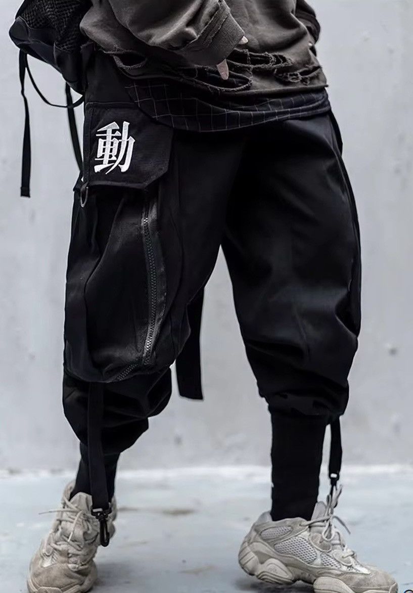 Designer Japanese Techwear Cargo Jogger Pants Size US 32 / EU 48 - 1 Thumbnail
