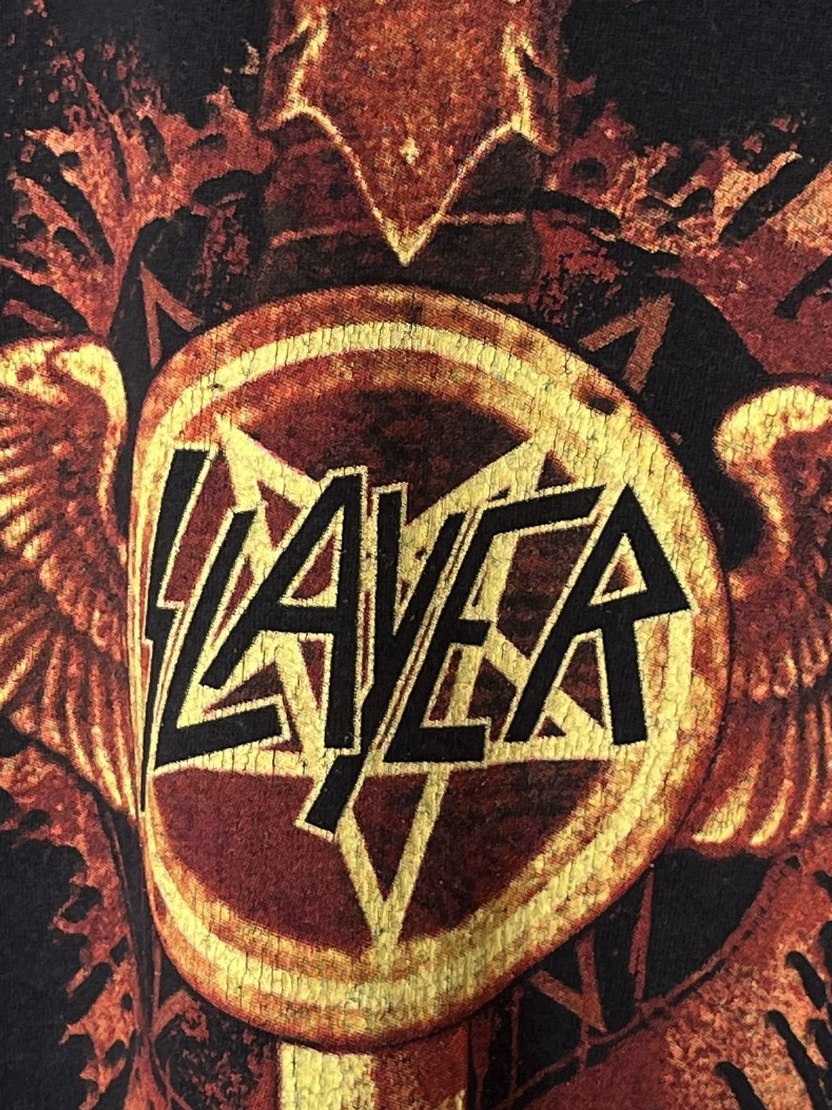 Band Tees VINTAGE 00s SLAYER TOUR T-SHIRT 2005 Size US L / EU 52-54 / 3 - 4 Thumbnail